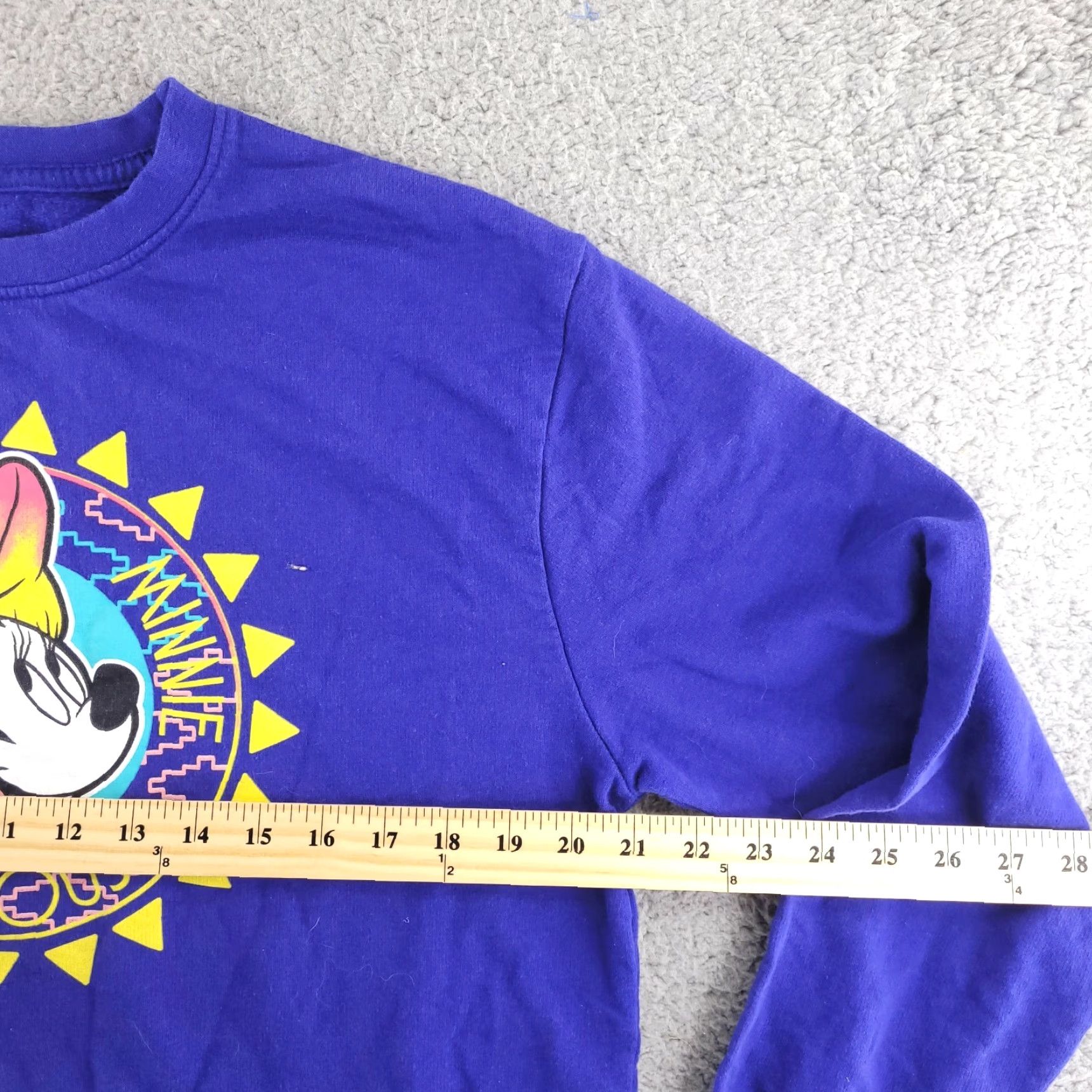 Disney Disney Minnie Mouse Crop Sweatshirt Womens XL Blue Crewneck Size XL / US 12-14 / IT 48-50 - 5 Thumbnail