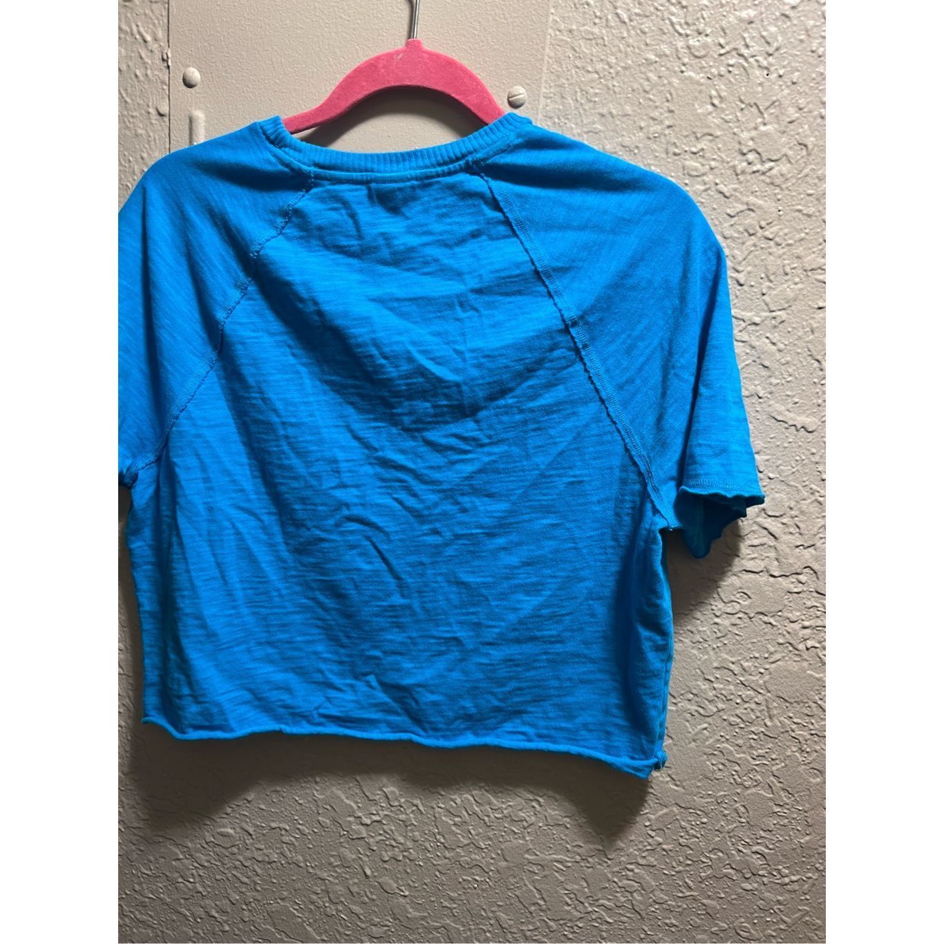 Pink PINK By Victoria’s Secret Blue Cropped T-Shirt Woman’s Size Size S / US 4 / IT 40 - 7 Thumbnail