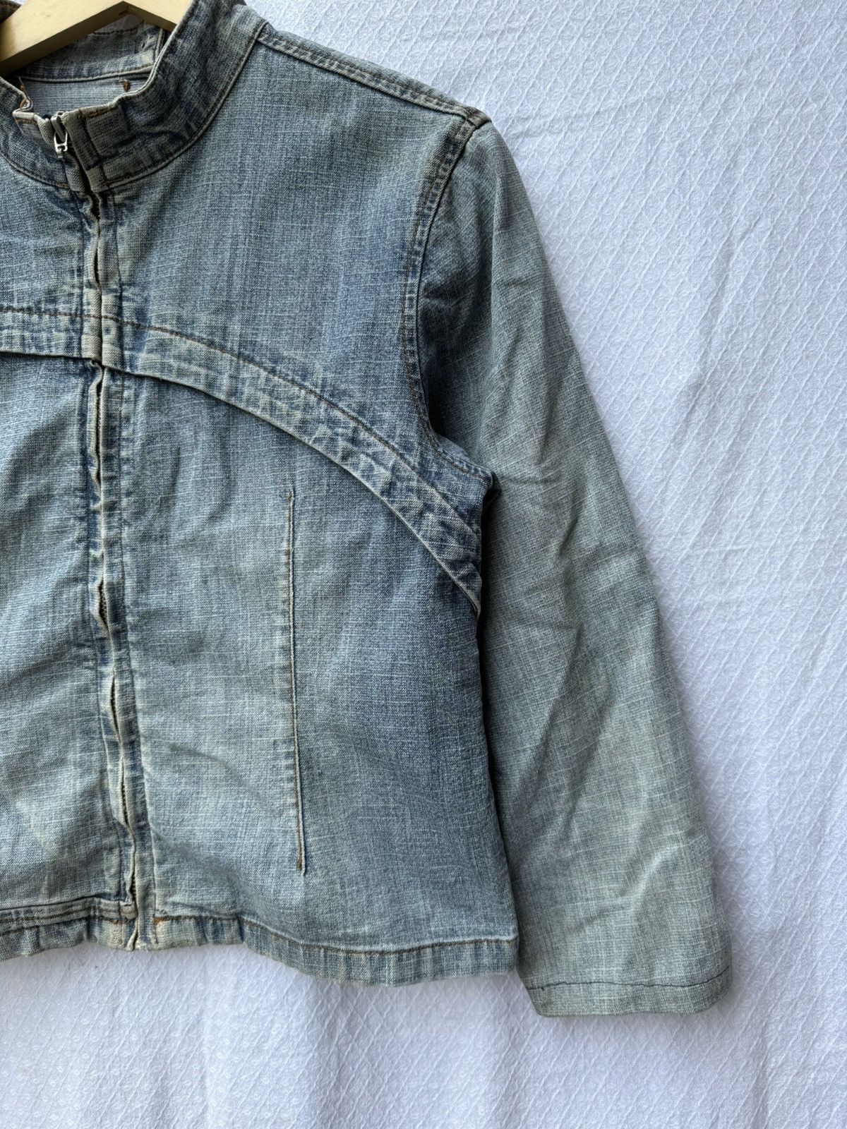Japanese Brand Japanese Zipper Denim Jacket Ifsixwasnine lgb Styled Size US S / EU 44-46 / 1 - 4 Thumbnail