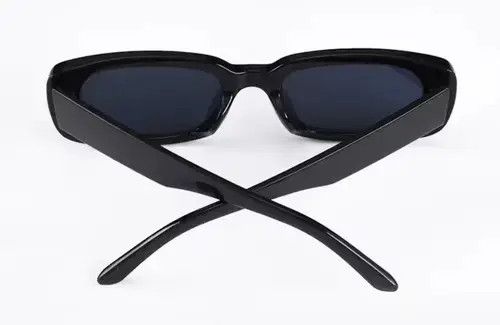 VIBE Black Square Groovy Dystopian Sunglasses Retro Cyber Archive Size ONE SIZE - 2 Thumbnail