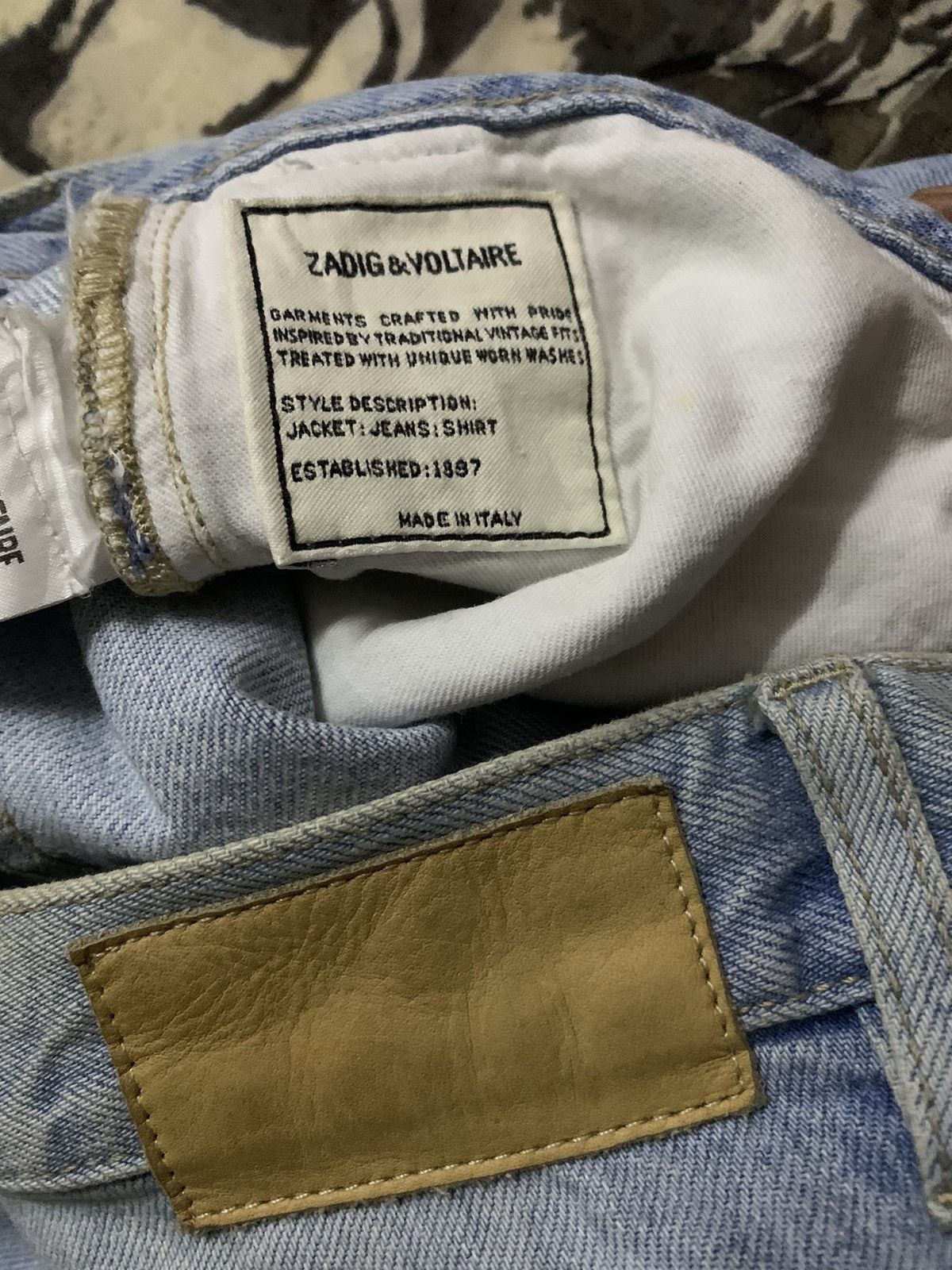 Zadig & Voltaire 💥Avant Garde Zadig&Voltaire Dustin Destroy Denim Size US 32 / EU 48 - 8 Thumbnail