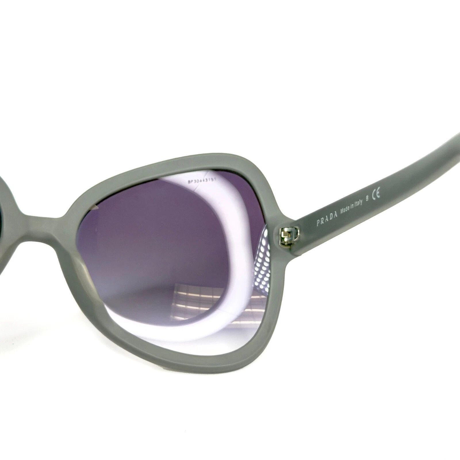 Prada PRADA PR05SS SOFT POP 05S Triangle Matte Grey Violet 05SS Size ONE SIZE - 3 Thumbnail
