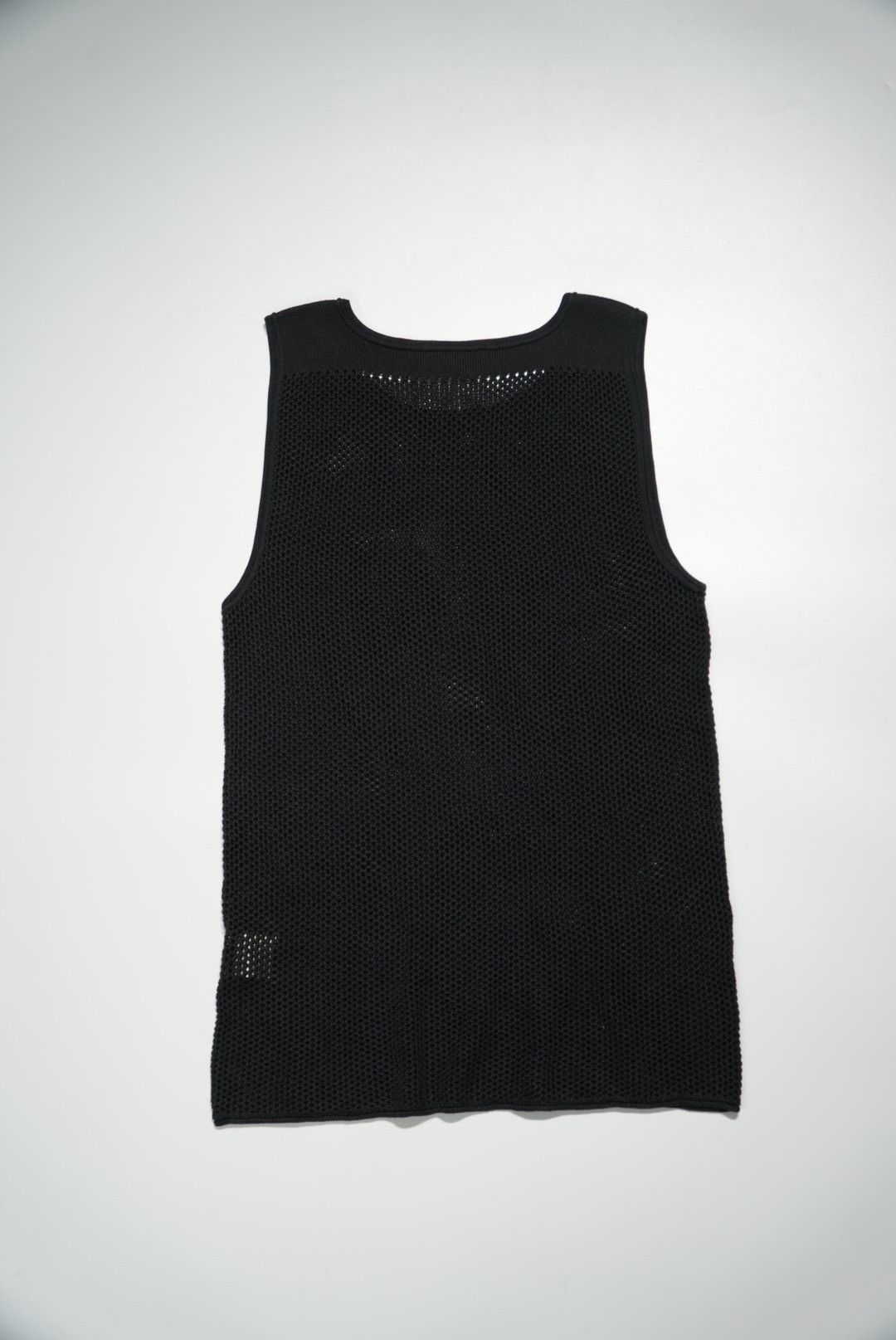 Yves Saint Laurent Yves Saint Laurent Black Mesh Knit Tank Top Size US M / EU 48-50 / 2 - 2 Thumbnail