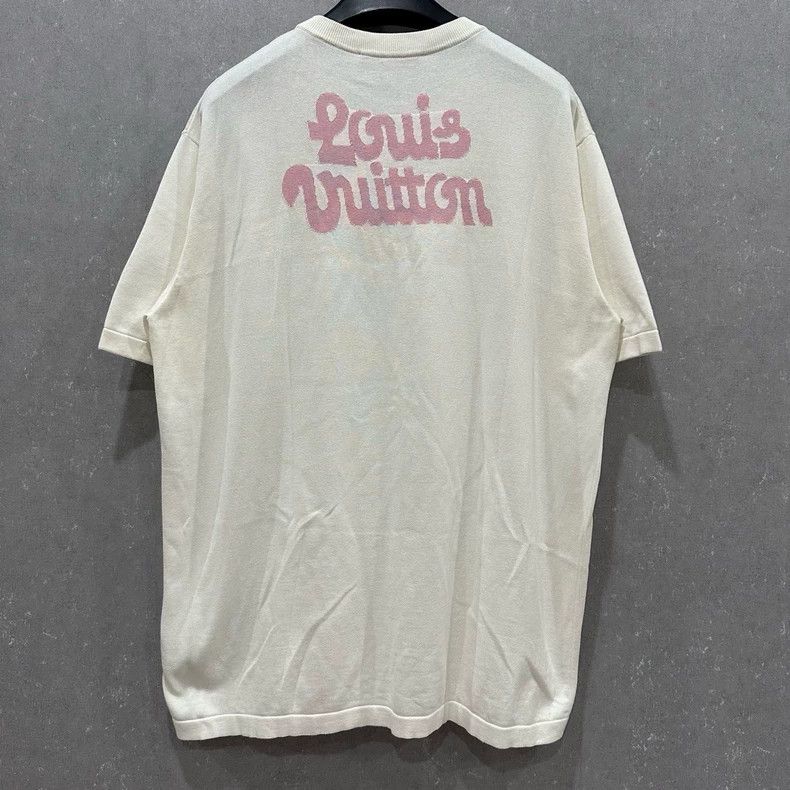 Louis Vuitton Louis Vuitton size 4l Flower letter logo white knit short s Size US M / EU 48-50 / 2 - 2 Thumbnail