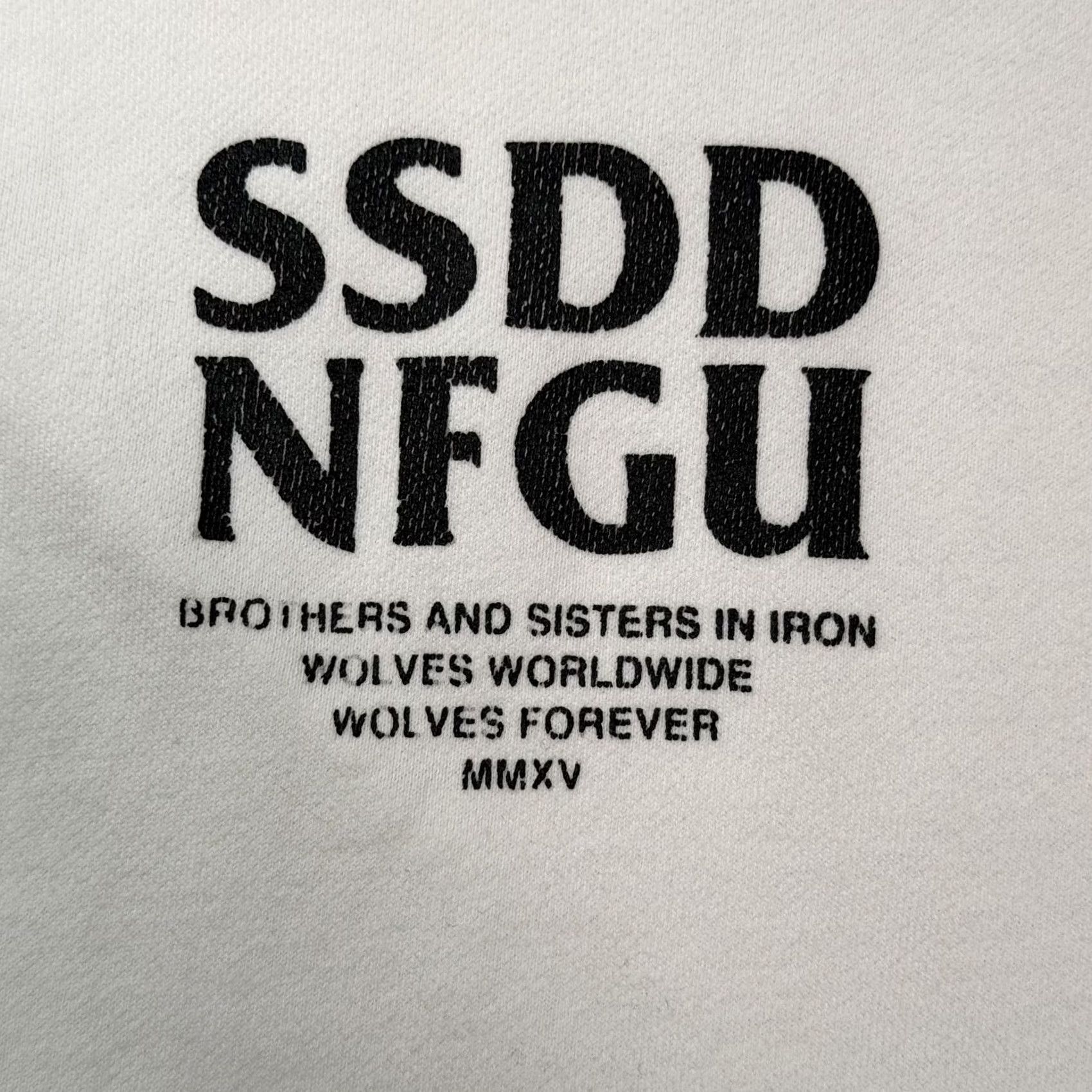 Darc Sport Darc Sport Sweatshirt Mens S White Wolves Club SSDD NFGU Fleece Pullover Graphic Print Crew Neck Size US S / EU 44-46 / 1 - 2 Thumbnail