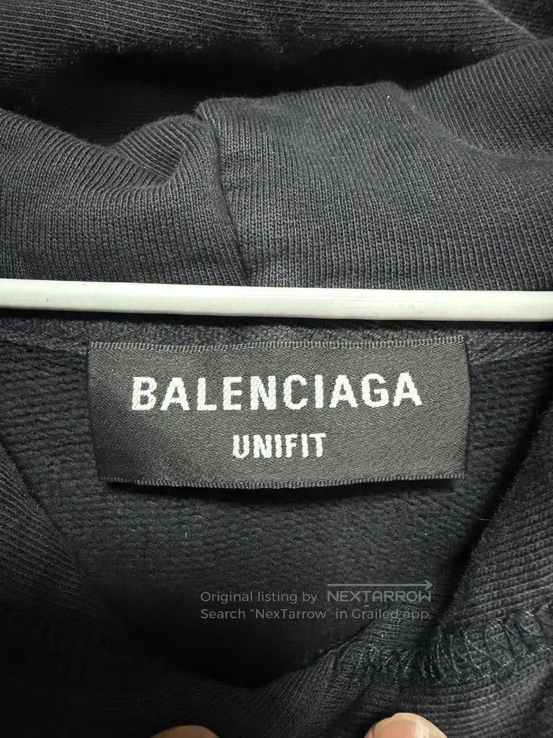 Balenciaga Balenciaga Wash Black Cut-off Hooded Sleeveless Vest Size US L / EU 52-54 / 3 - 3 Thumbnail