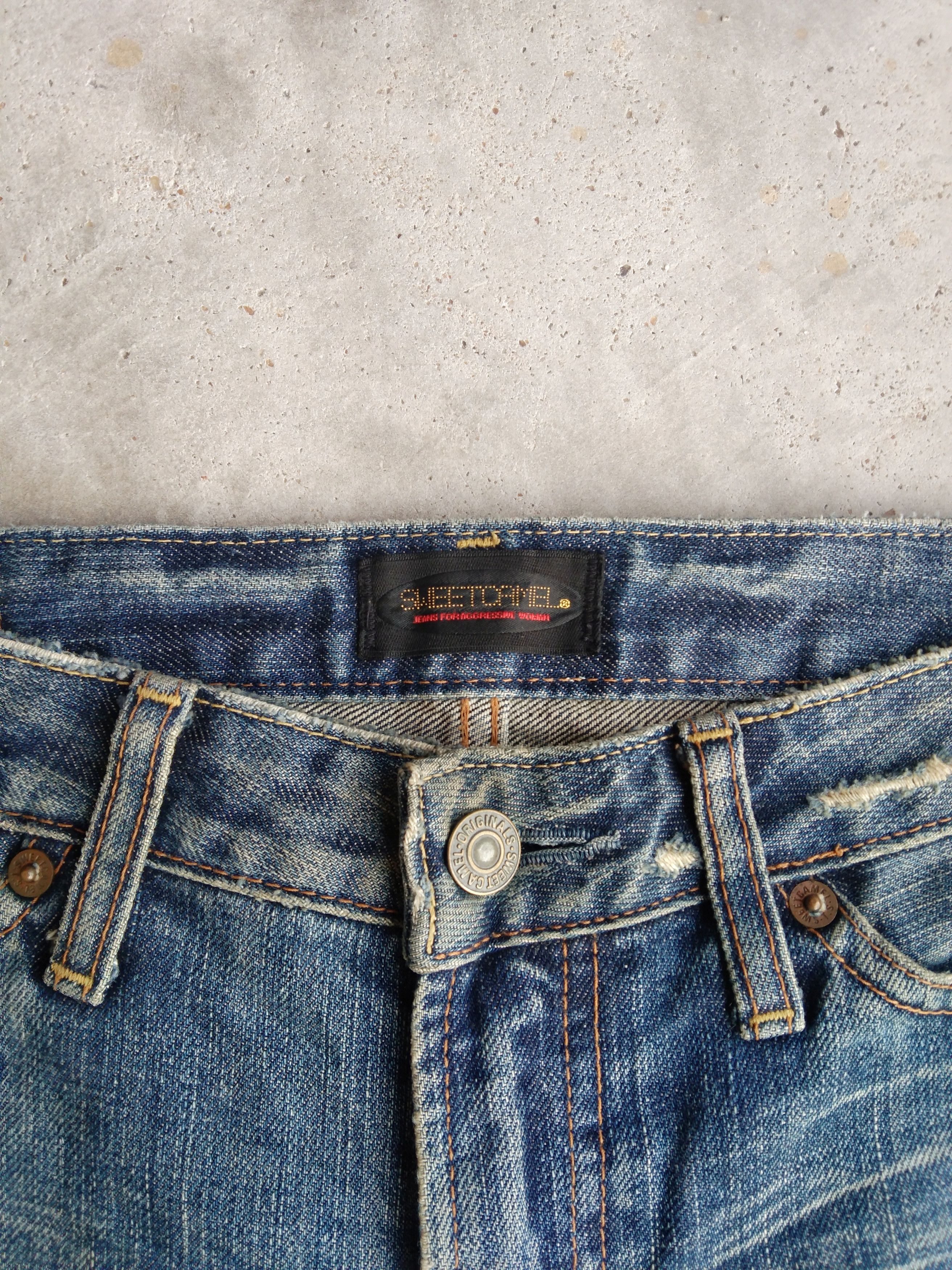 Japanese Brand Vintage Japanese Sweet Camel Distressed Jeans 30x30 Size US 30 / EU 46 - 7 Thumbnail