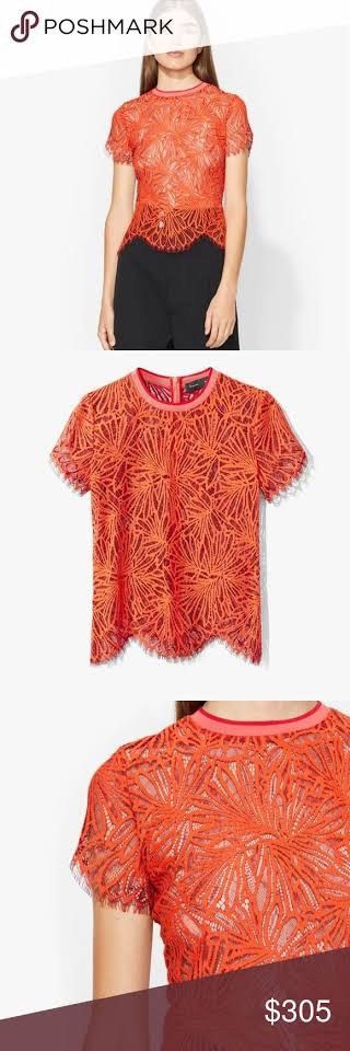 Proenza Schouler Proenza Schouler red lace blouse Size S / US 4 / IT 40 - 7 Thumbnail