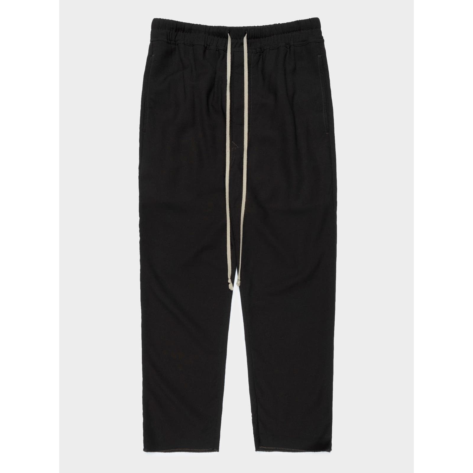 image of Rick Owens Drop Crotch Lounge Pants in Black, Men's (Size 31)