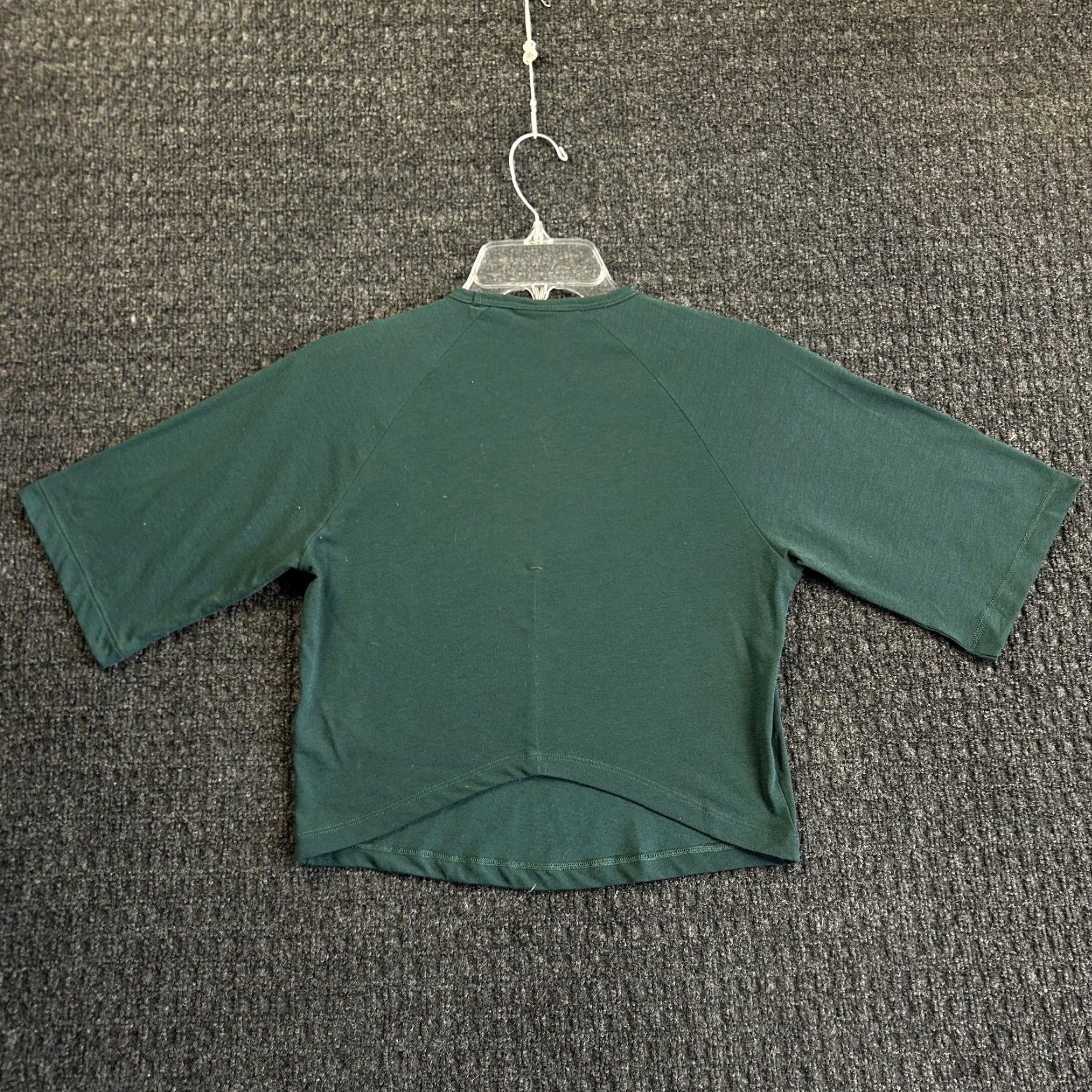 Gymshark GymShark Shirt Women S Green Raglan Cropped Short Sleeve Top Crew Neck T-Shirt Athletic Activewear 90s? Size S / US 4 / IT 40 - 4 Thumbnail