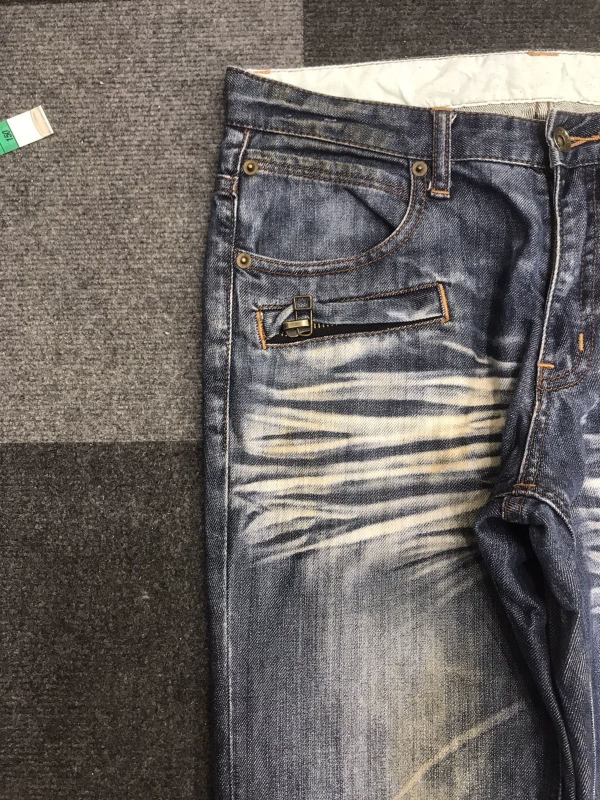 Japanese Brand 💥SICK💥semantic design Biker Style Sick Fades Denim F225 Size US 31 - 6 Thumbnail