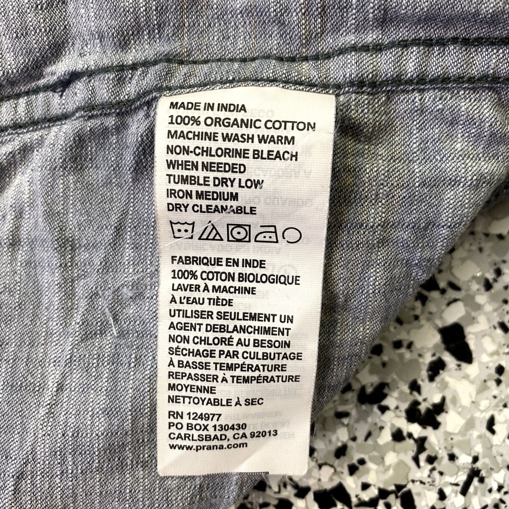 Prana Prana Button-Up Shirt Mens Small Blue Organic Cotton Hiking Long Sleeve Plaid Casual Bag? Size US S / EU 44-46 / 1 - 5 Thumbnail