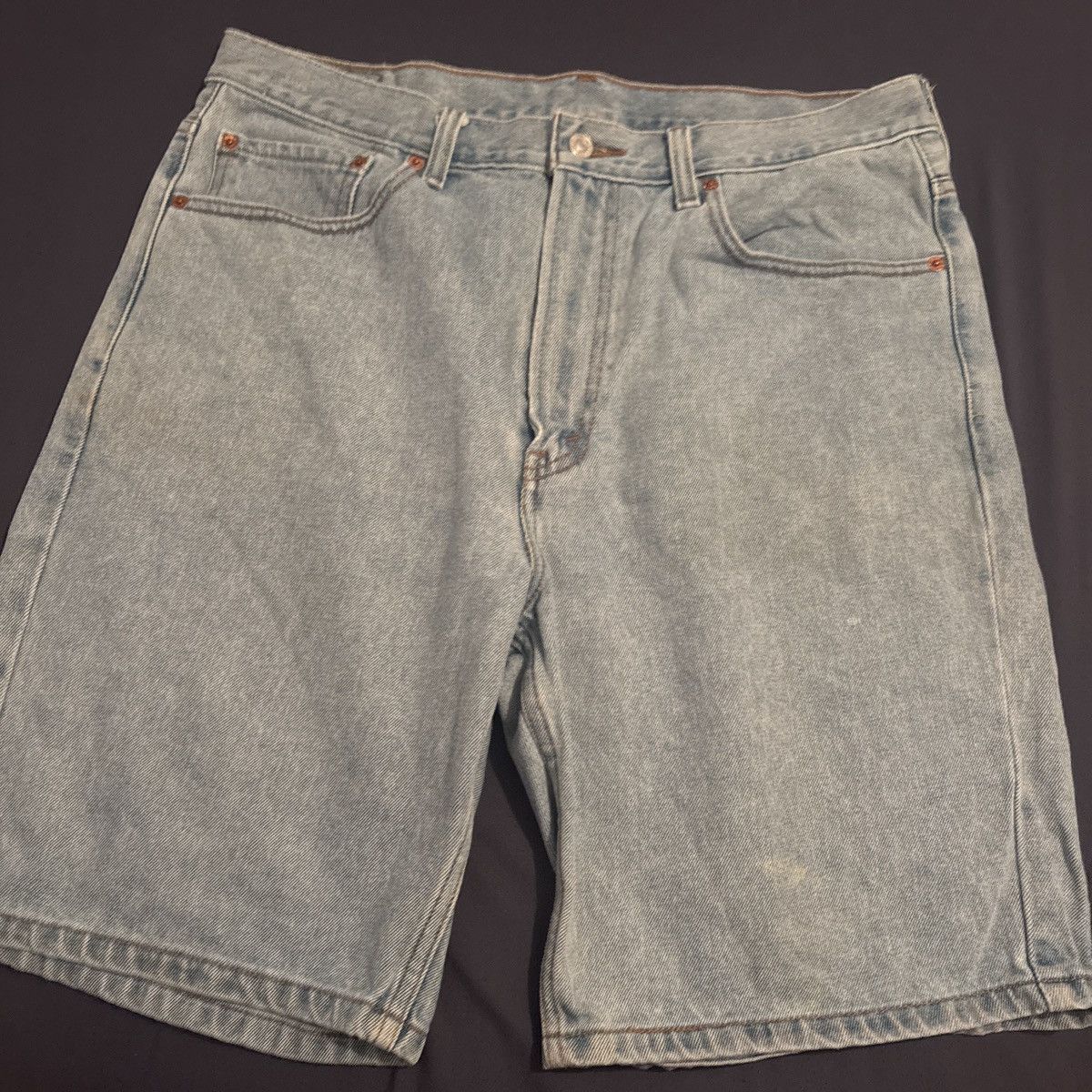 Levi's red tab 505 blueJean denim shorts jorts waist 36 y2k