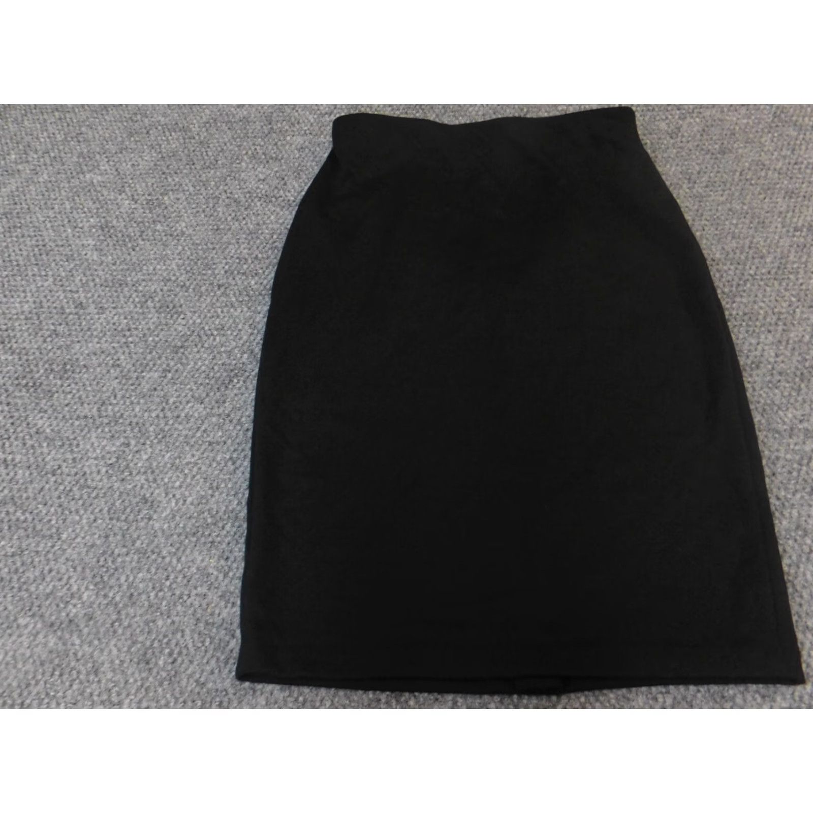 Vintage Philosophy Skirt Womens Knee Length A-Line Zip Black Polyester Knit Zipper Regular 2 Casual Vintage No Size 26" / US 2 / IT 38 - 3 Thumbnail