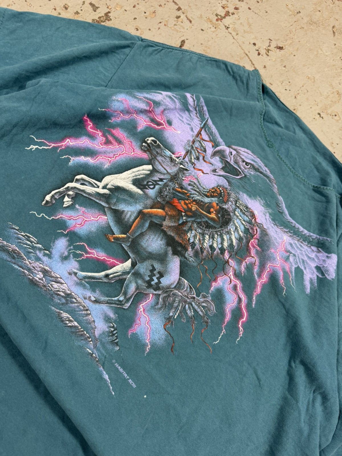 Vintage Vintage Wyoming Native Lightning Tee Size US XL / EU 56 / 4 - 2 Thumbnail