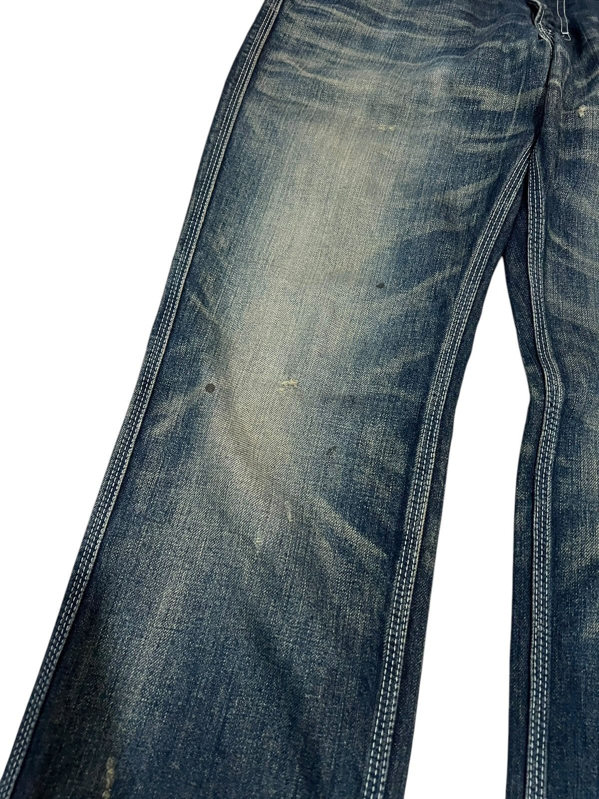 If Six Was Nine × Japan Blue 🌈90’s Blue Way Distressed Mud Wash Jean Made In Nippon Size US 31 - 6 Thumbnail