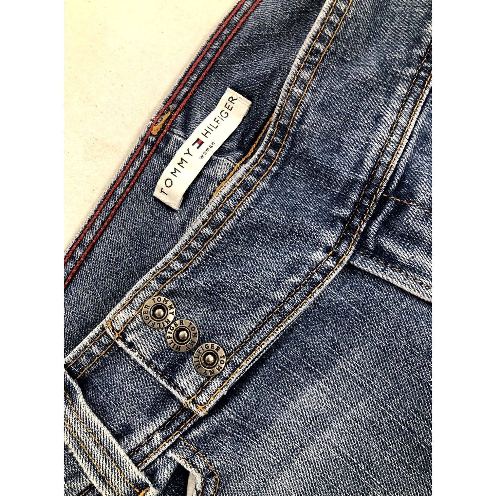 Tommy Hilfiger TOMMY HILFIGER Jeans Women's 18 High Rise Bootcut Hipster Denim 38x32.5 Blue 5-Pocket N/A Regular Vintage/HS Girls? Size 40" / US 18 - 2 Thumbnail
