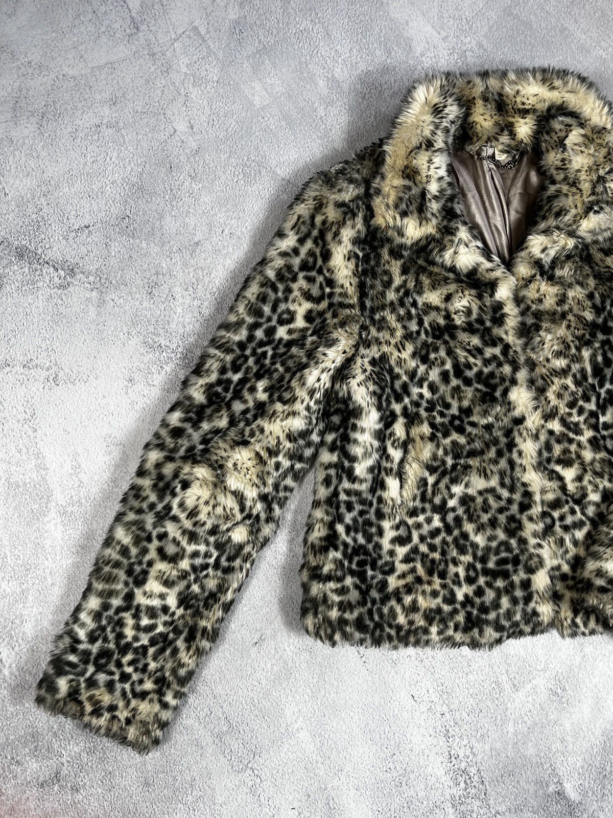 Japanese Brand × Vintage Vintage 90s Fur Faux cropped coat jacket AvantGarde japanese Size M / US 6-8 / IT 42-44 - 2 Thumbnail