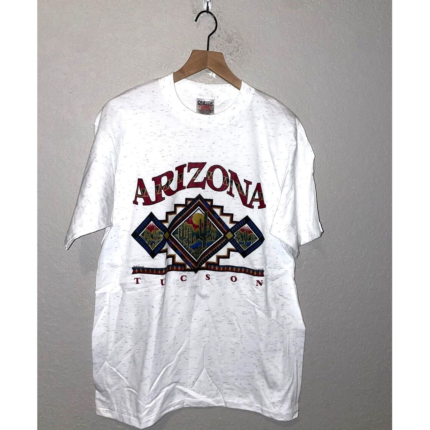Vintage Vintage Tucson Arizona Shirt Western Speckled White L Tee Size US L / EU 52-54 / 3 - 1 Thumbnail