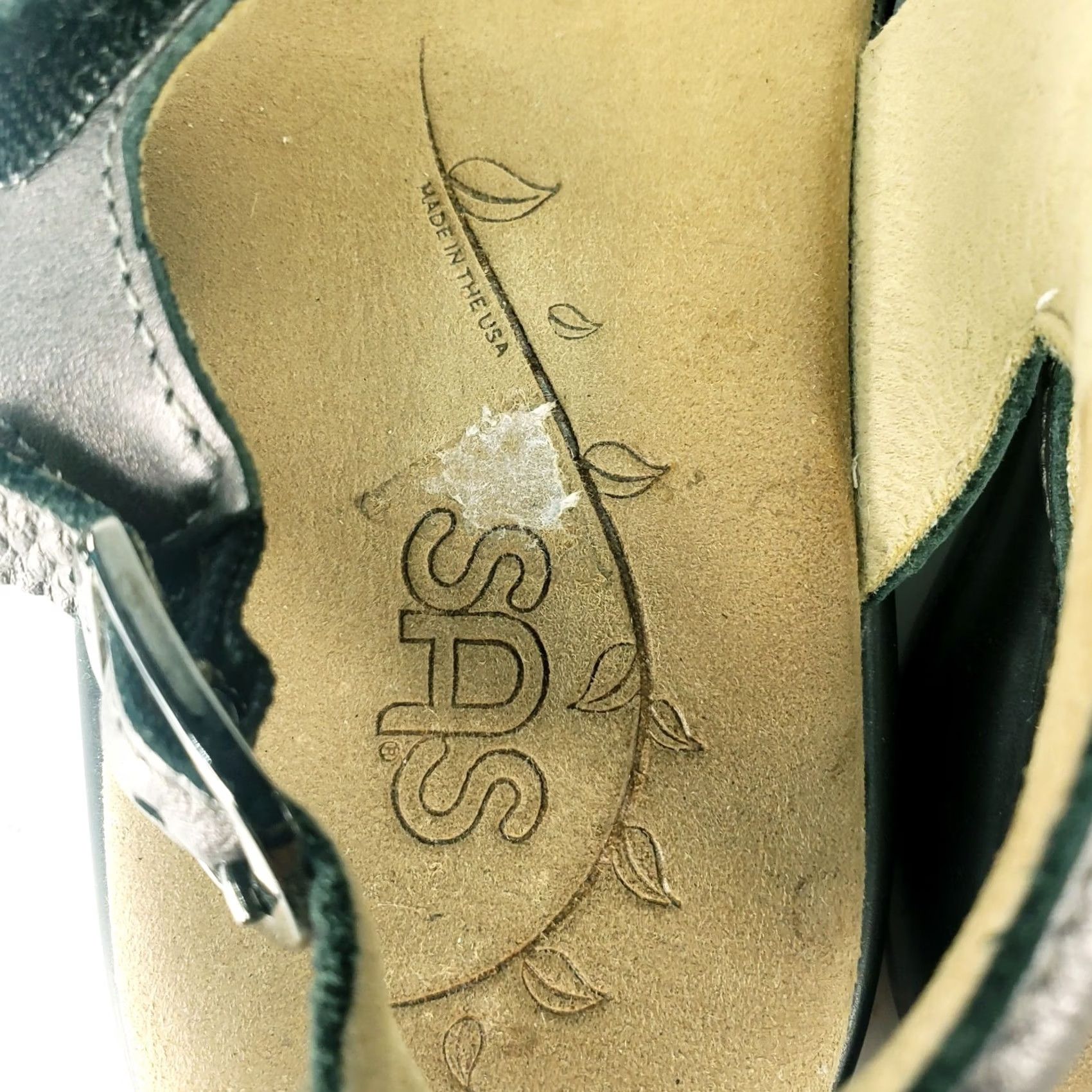 SAS SAS Womens Sandals 7.5W Nudu Leather Two Tone Pewter Bronze Metal Strappy Comfort Buckle Size US 8 / IT 38 - 7 Thumbnail
