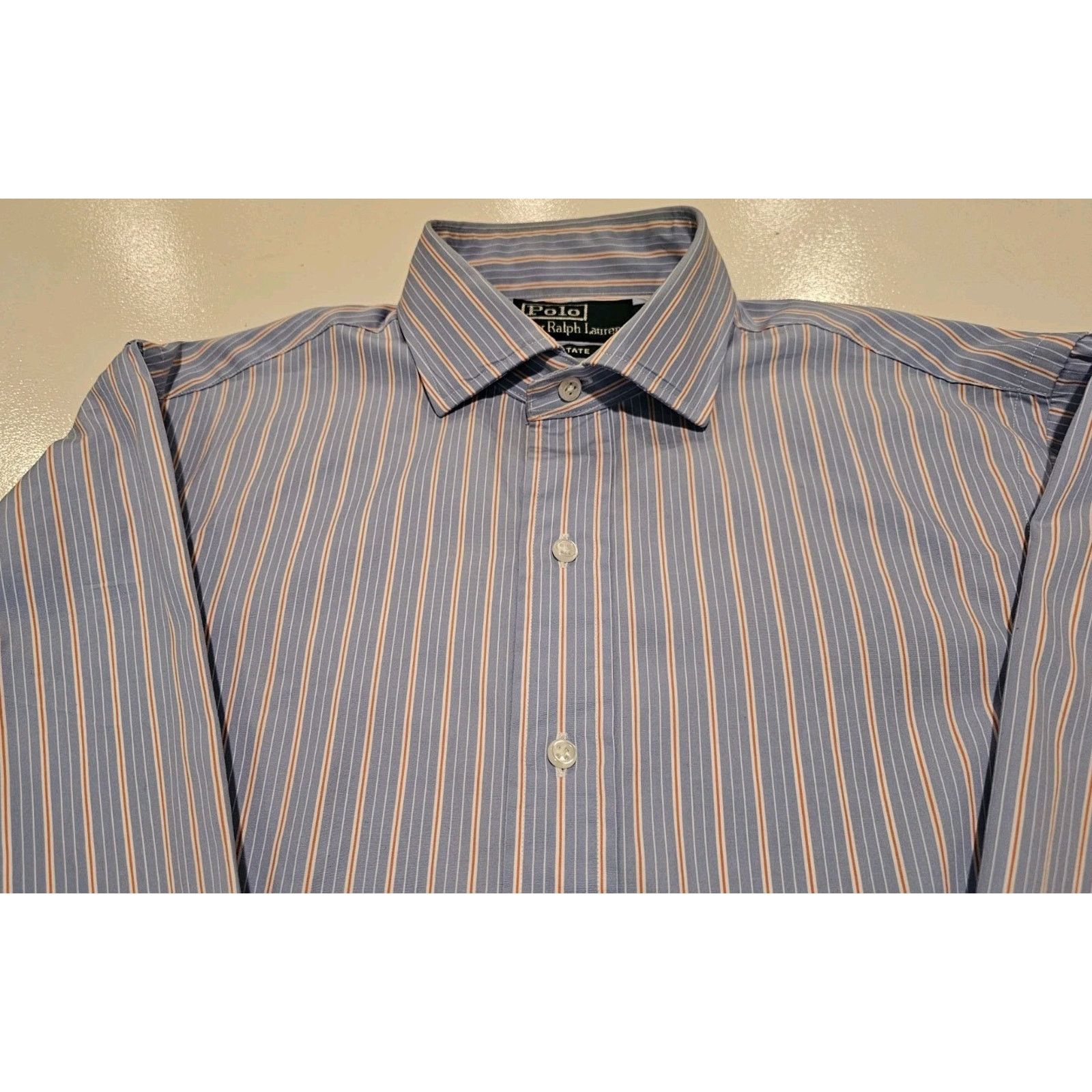 Polo Ralph Lauren Polo Ralph Lauren Estate Mens 15 32/33 Blue Button Up Size US L / EU 52-54 / 3 - 2 Thumbnail