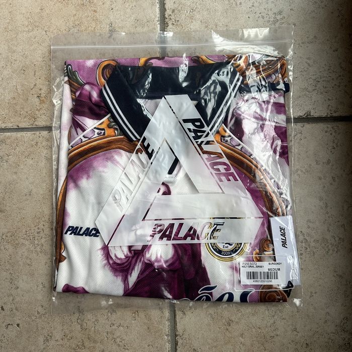 Palace Palace Holy Grail Jersey Burgundy Size Medium | Grailed