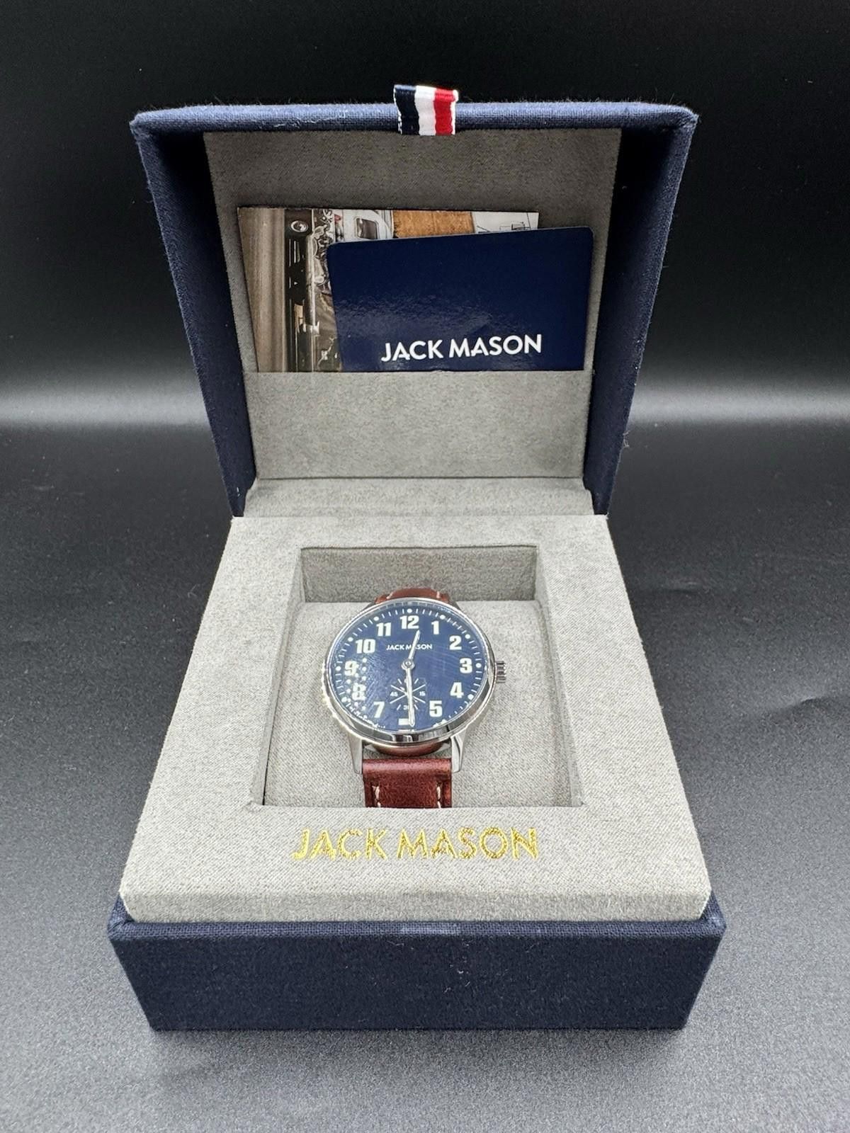 Designer SOLD OUT Jack Mason Field Sub Second Quartz 38mm brown Size ONE SIZE - 1 Thumbnail