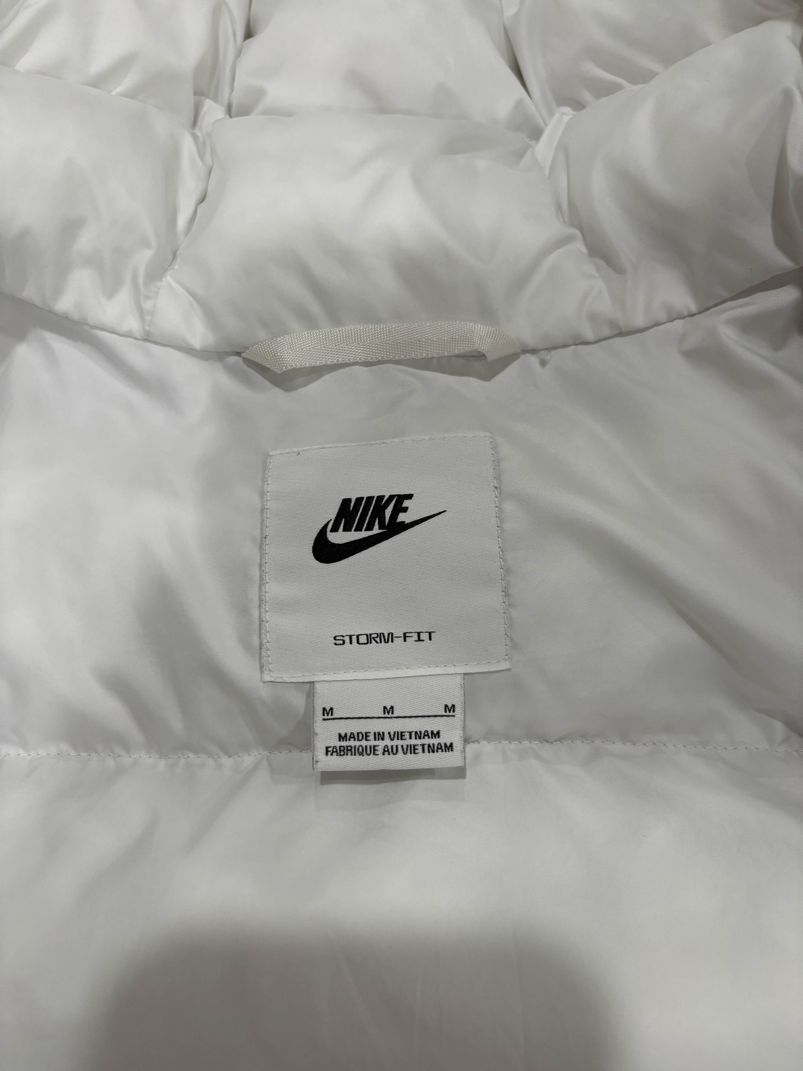 Nike Nike White Light Smoke Grey Black Men's Puffer Jacket Size US M / EU 48-50 / 2 - 8 Thumbnail