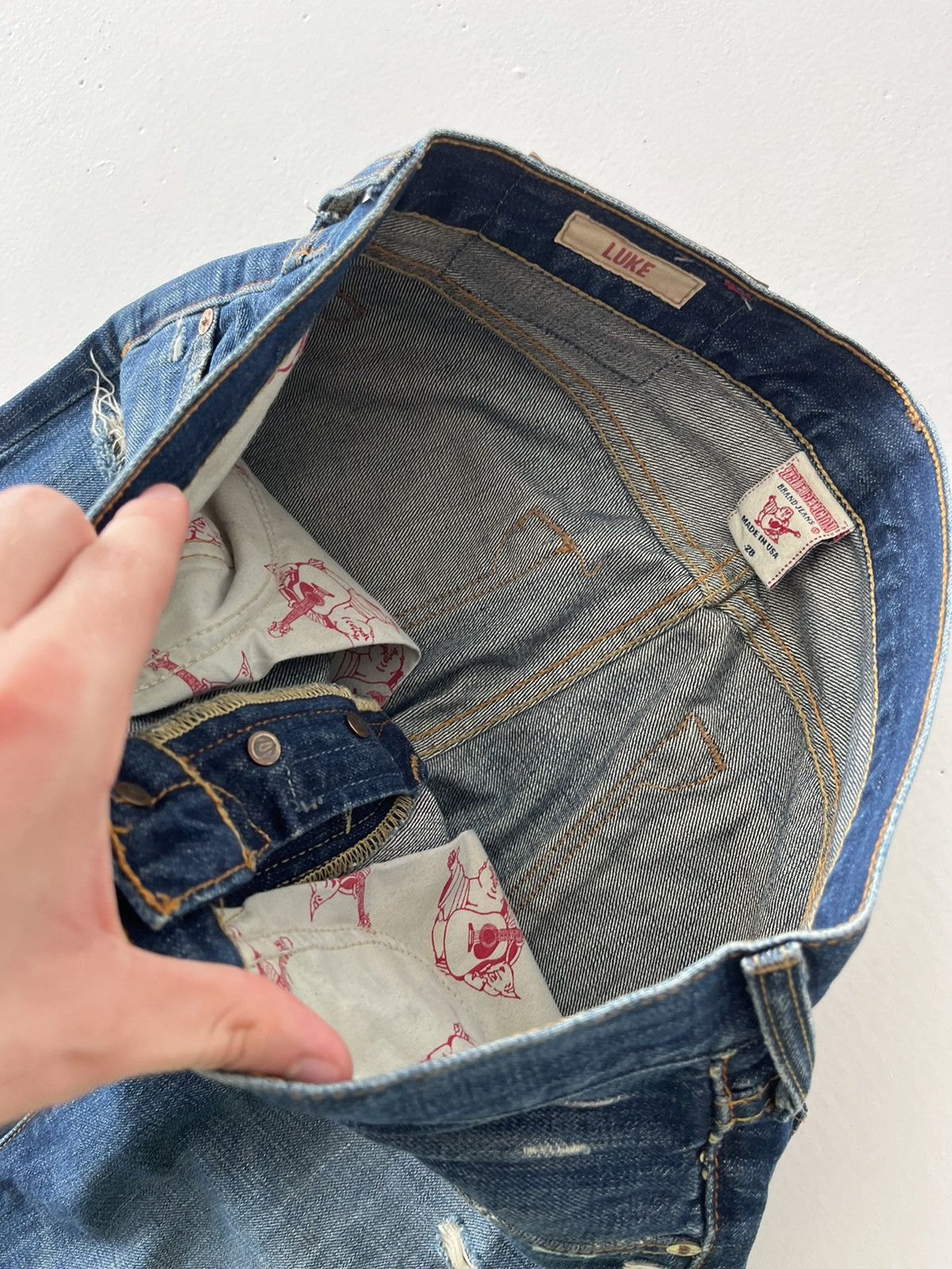 True Religion × Vintage Vintage true religion denim chief keef jeans flare 00s y2k Size US 30 / EU 46 - 9 Thumbnail