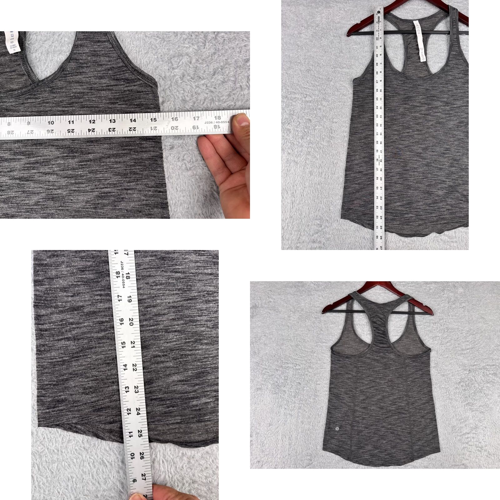 Lululemon Lululemon Shirt Women Gray Tank Luon Fabric 4 Sleeveless Racerback Gym Yoga All Seasons Casual Workwear VINTAGE No Size S / US 4 / IT 40 - 8 Thumbnail