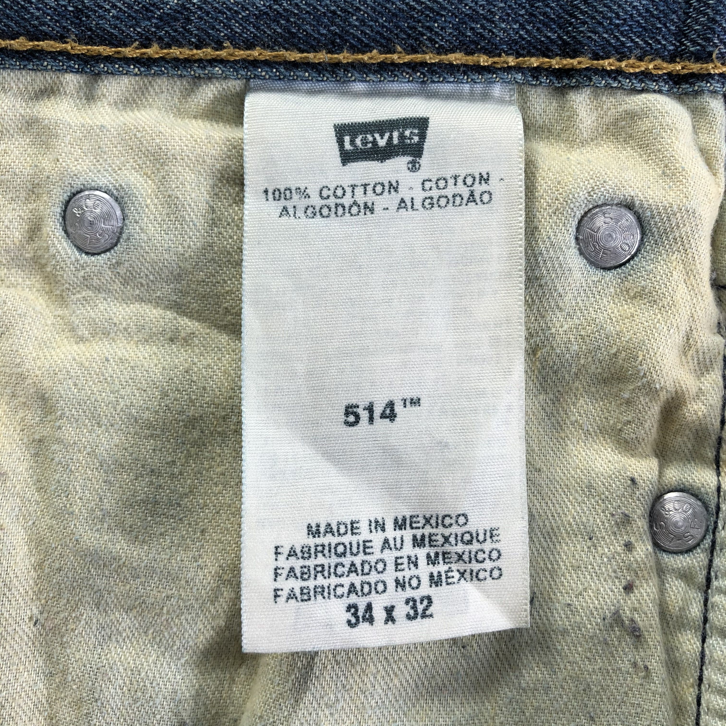 Levi's Vintage Blue Wash Levis 514 Jeans-J3701 Size US 36 / EU 52 - 10 Thumbnail