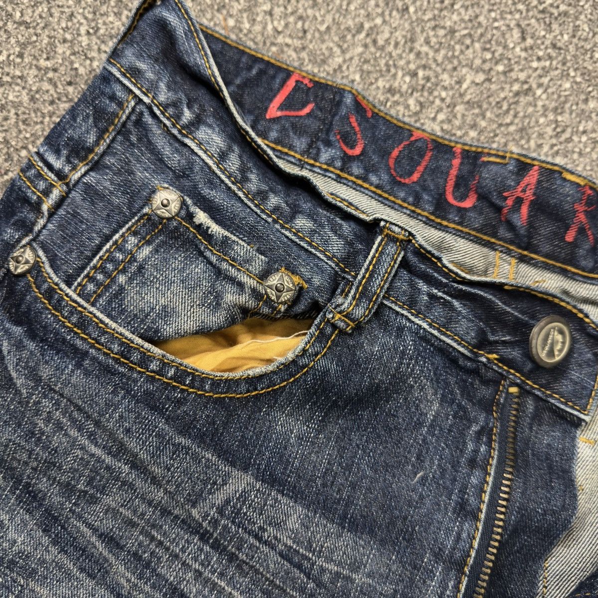 Dsquared2 🔥 Thrashed Dsquared Distressed Y2K Grunge Punk Denim Size US 30 / EU 46 - 13 Thumbnail
