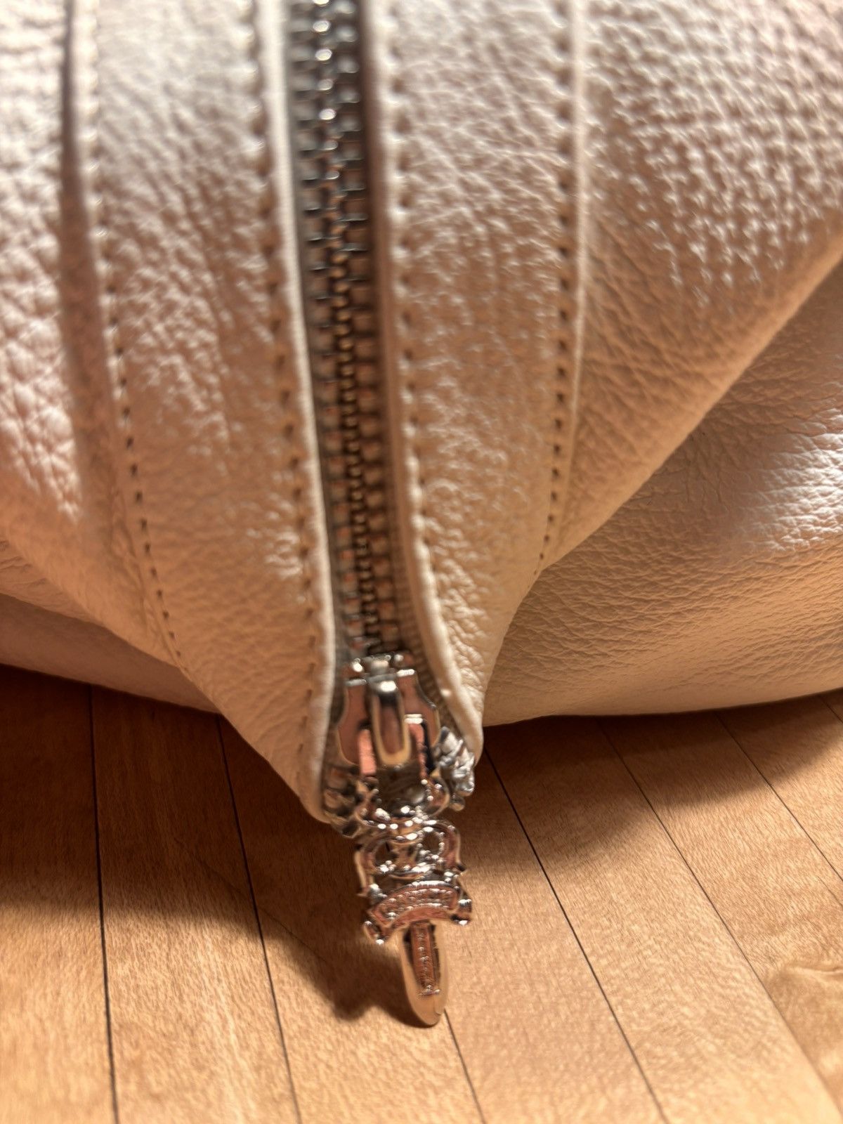Chrome Hearts Chrome Hearts White Leather Monica Bag With Silver Cross Size ONE SIZE - 8 Thumbnail