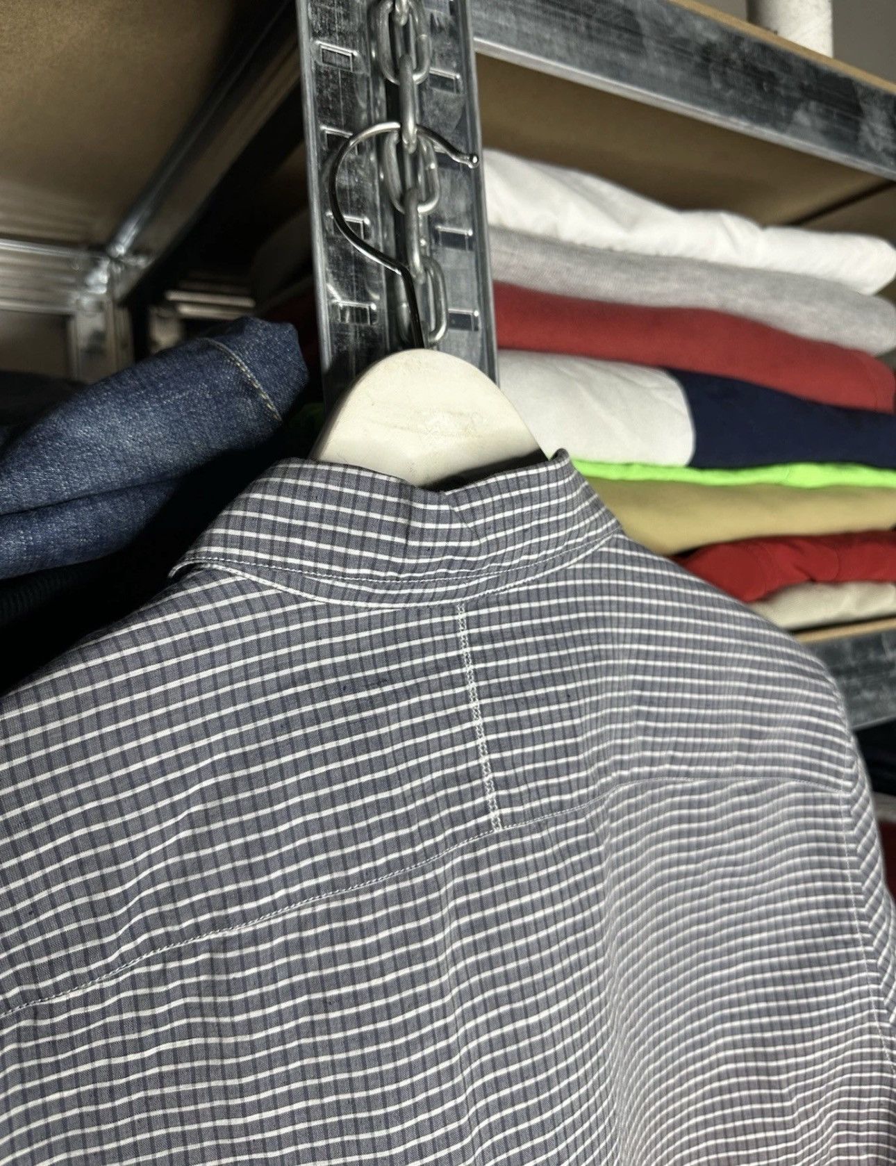 Louis Vuitton Louis Vuitton Gradient Check Shirt Long Sleeve Button Up Size US M / EU 48-50 / 2 - 12 Thumbnail