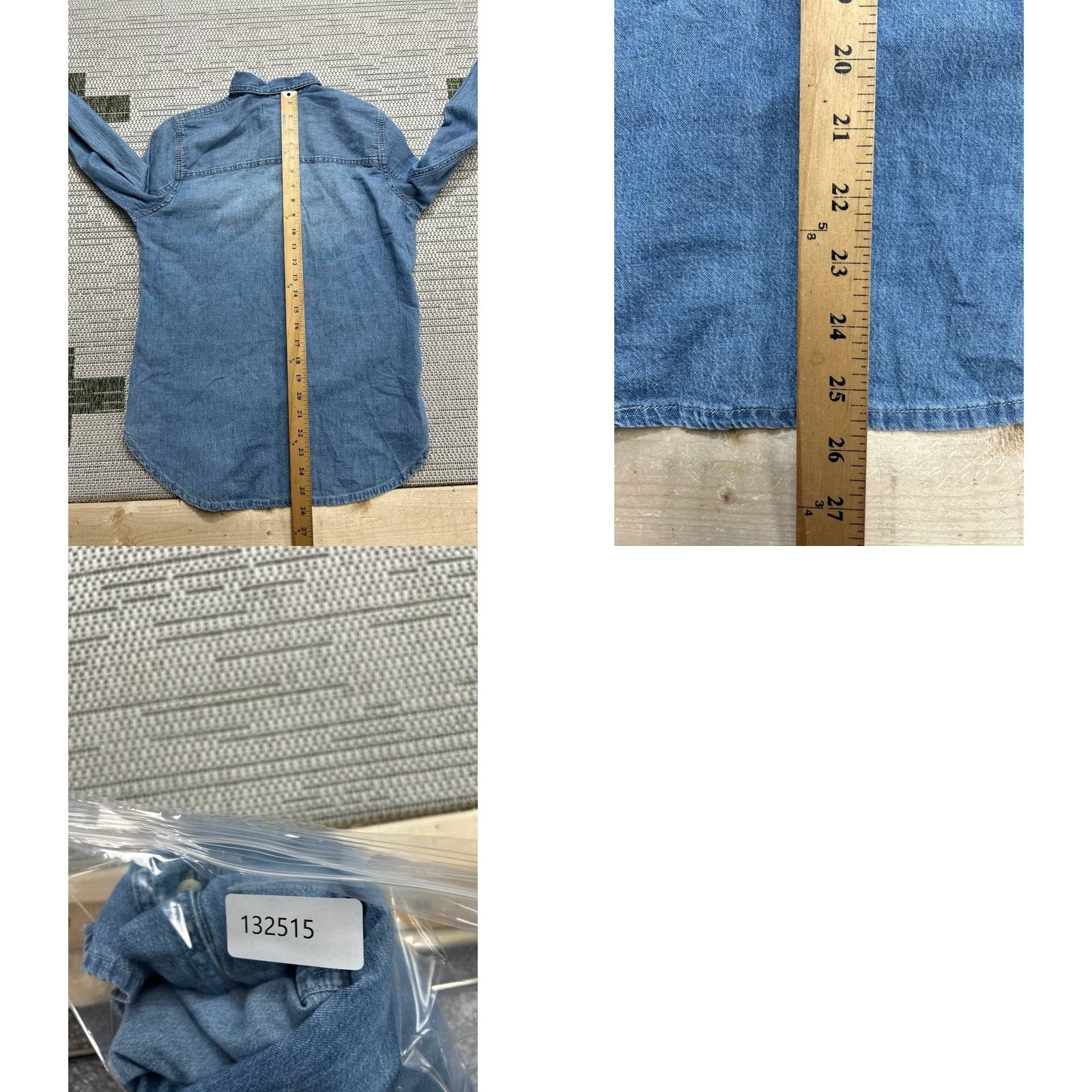 Madewell Madewell Shirt Womens XS Blue Cotton Denim Button Up Size XS / US 0-2 / IT 36-38 - 8 Thumbnail