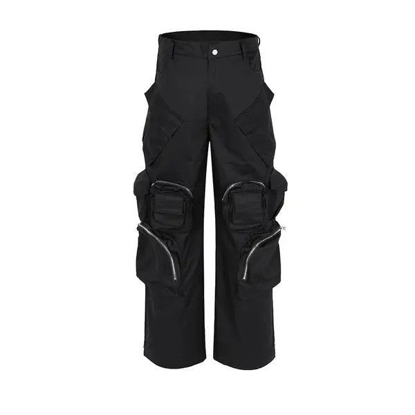VIBE Wide Cargo Pants High Street with Poker Straight Baggy Y2K Size US 32 / EU 48 - 4 Thumbnail
