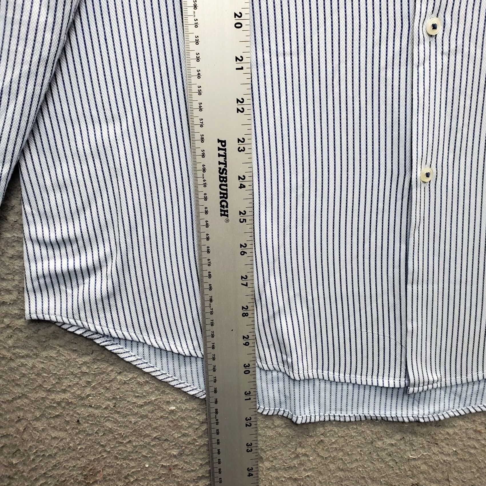 Zara Zara Shirt Mens XL Multicolor Pinstripe Slim Fit Long Sleeve Button Up Size US XL / EU 56 / 4 - 3 Thumbnail