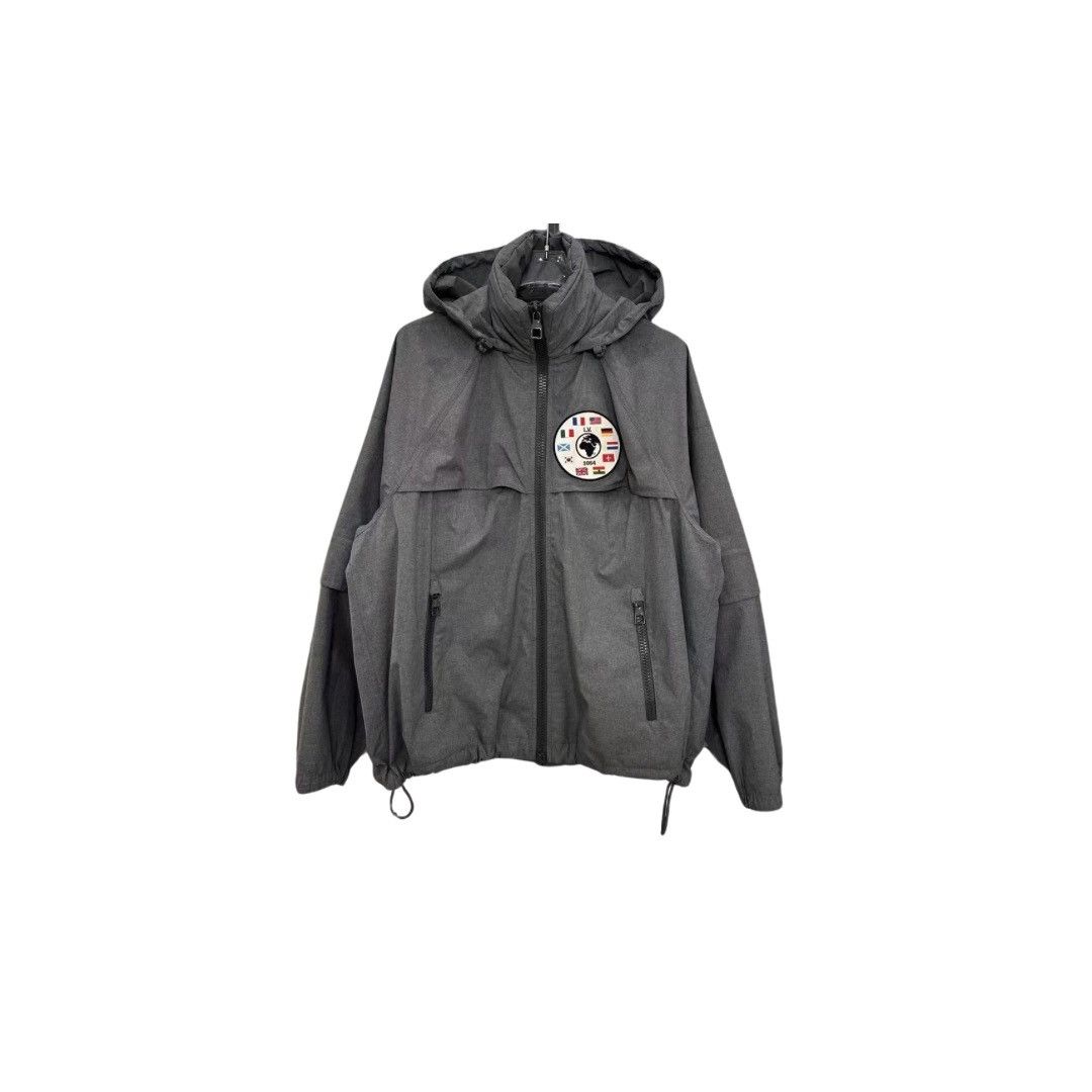 image of Louis Vuitton Flags Patch Windbreaker, Men's (Size Medium)