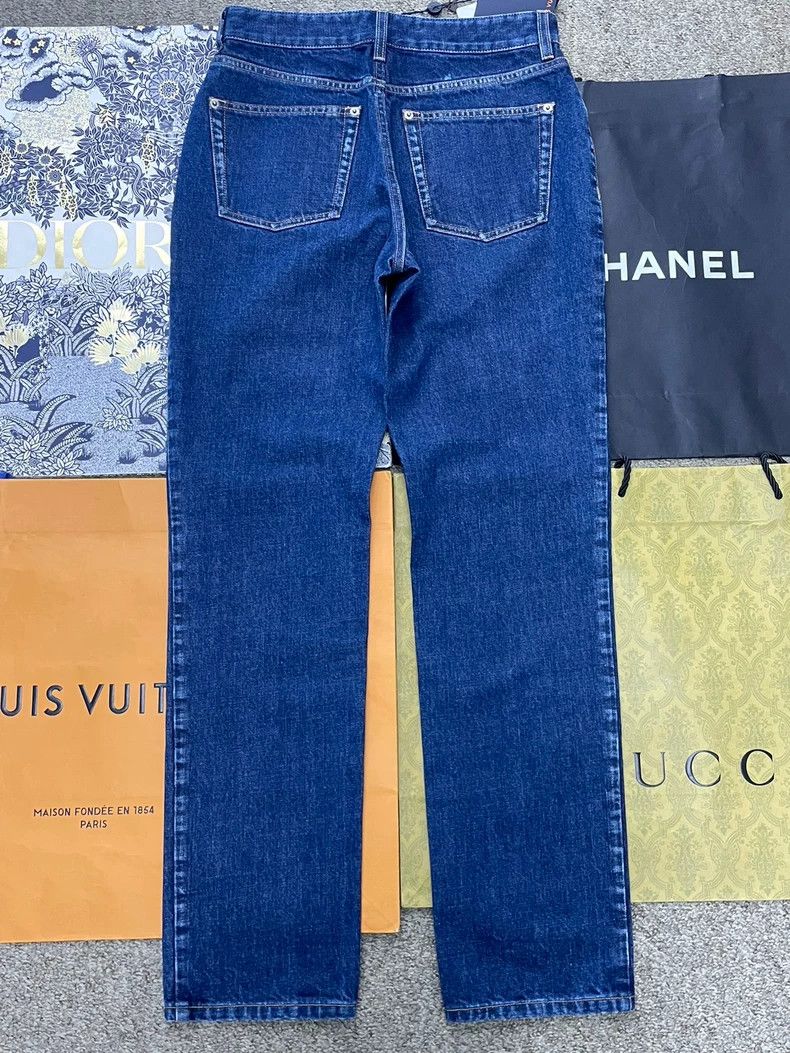 Louis Vuitton Louis Vuitton Blue presbyopic patchwork jeans Size US 38 / EU 54 - 3 Thumbnail