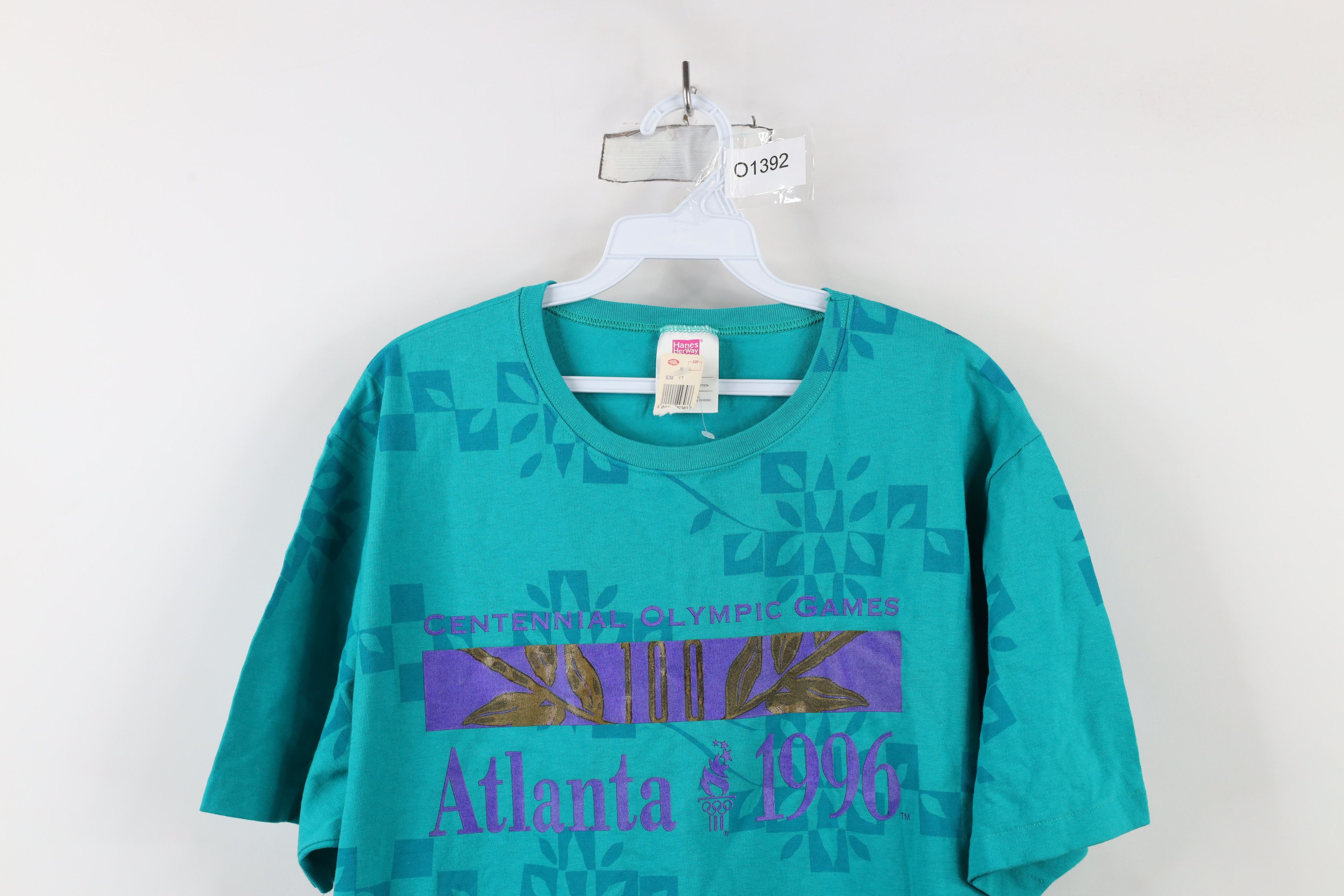 Vintage Deadstock Vintage 90s 1996 Atlanta Olympics T-Shirt USA Size L / US 10 / IT 46 - 2 Thumbnail