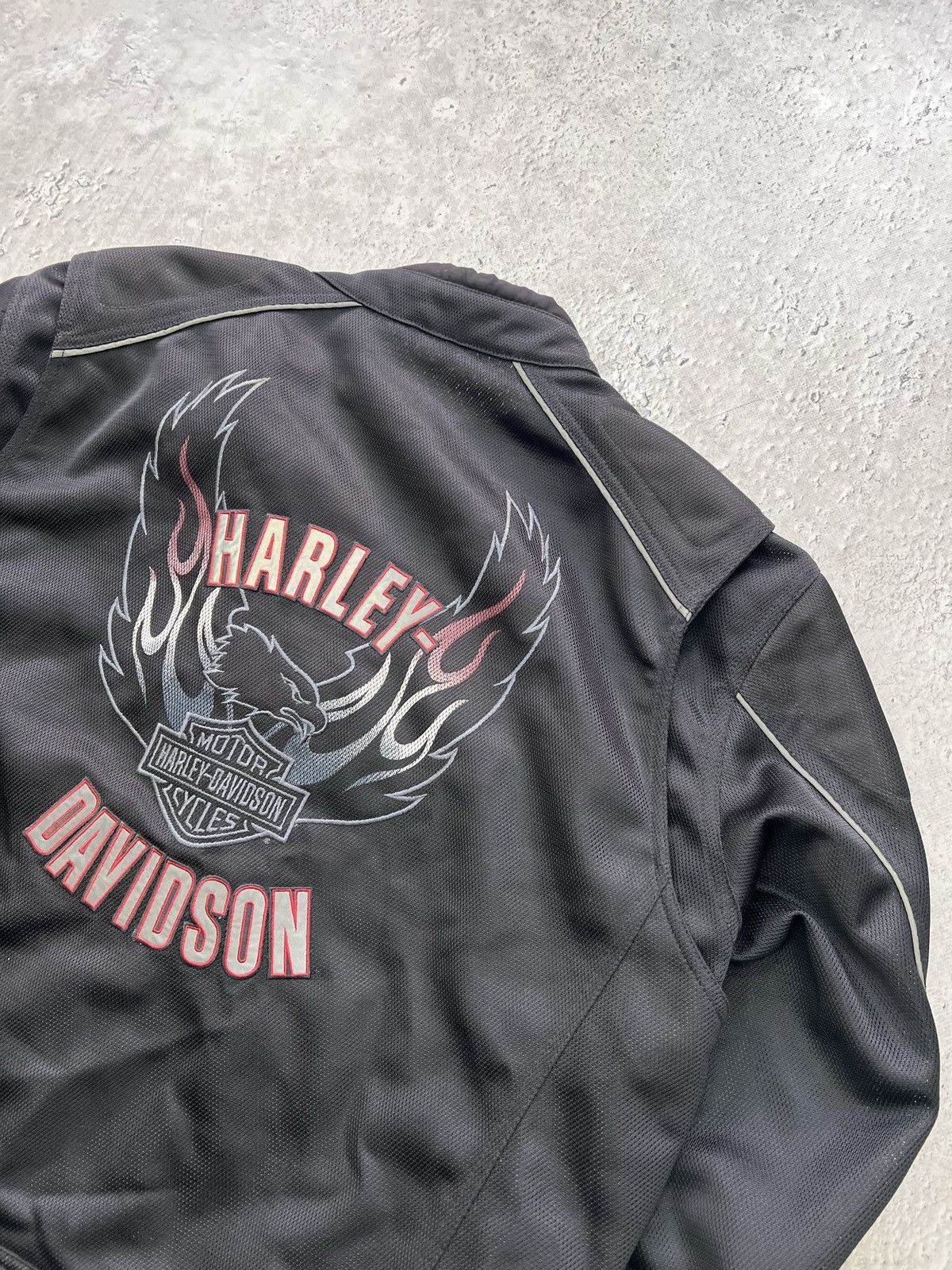 Harley Davidson VINTAGE GLAME EAGLE MESH HARLEY DAVIDSON JACKET MOTO RACING Size US XL / EU 56 / 4 - 12 Thumbnail
