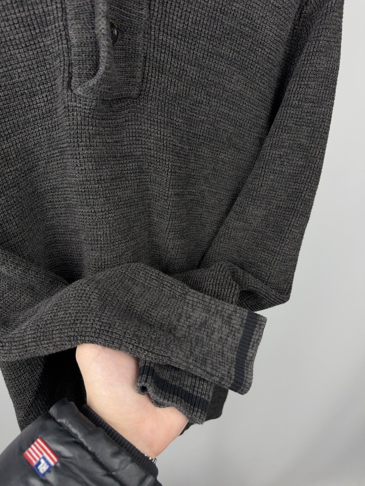 G-Star 00s Y2K G-Star RAW Heavy Knit Shawl Collar Sweater Men’s M Size US M / EU 48-50 / 2 - 5 Thumbnail