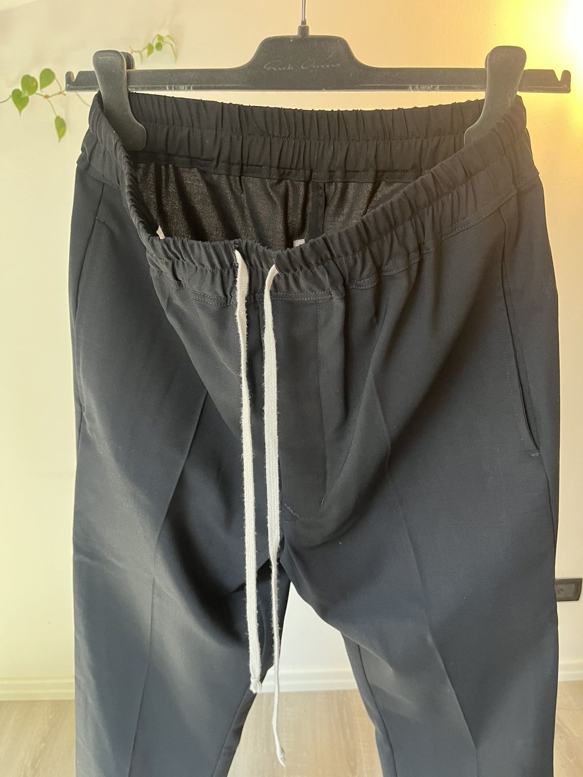 Rick Owens Rick Owens FW23 Luxor Drawstring Wool Pants – New with Tags Size US 31 - 8 Thumbnail