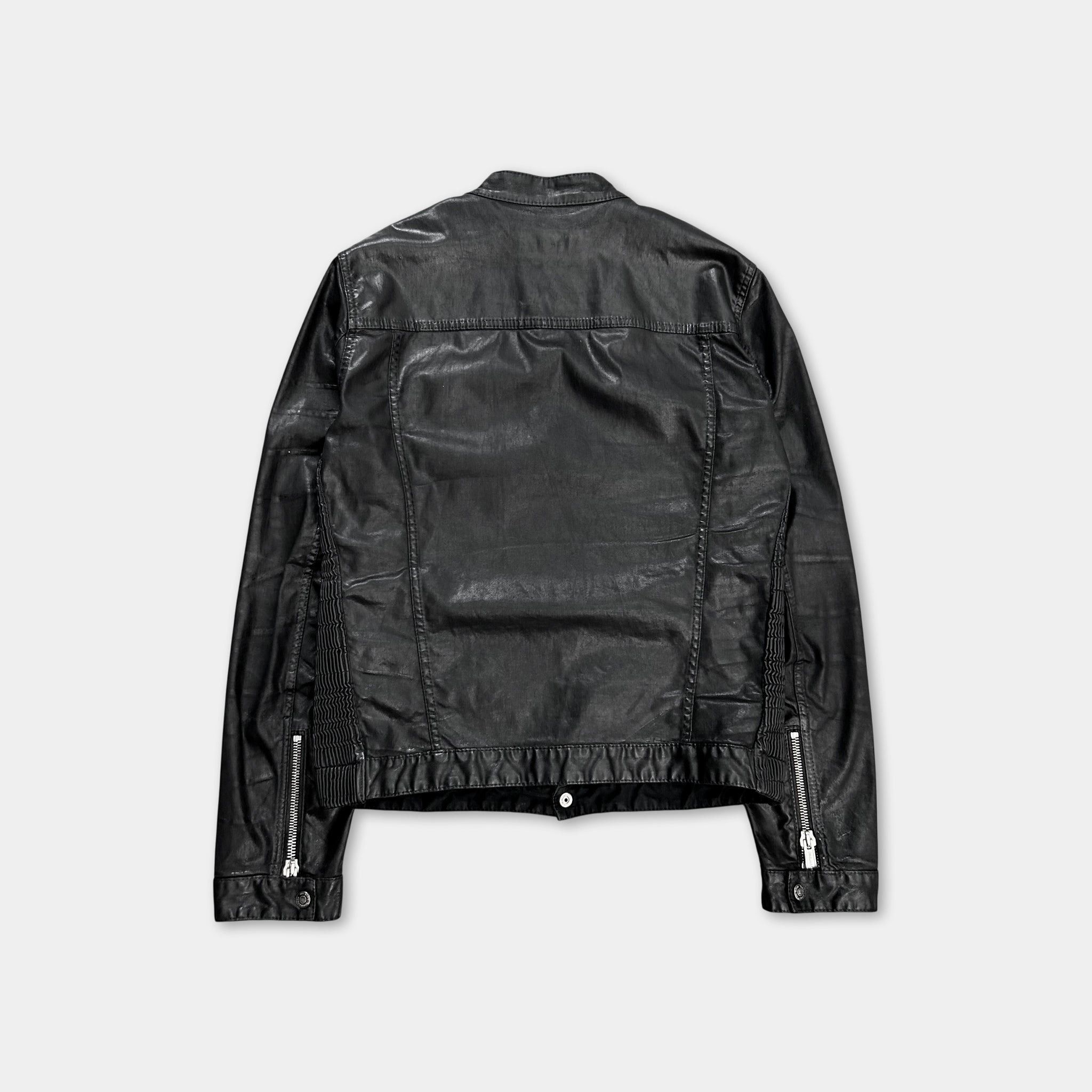 Dsquared2 Dsquared2 Black Waxed Denim Jacket Size US L / EU 52-54 / 3 - 4 Thumbnail