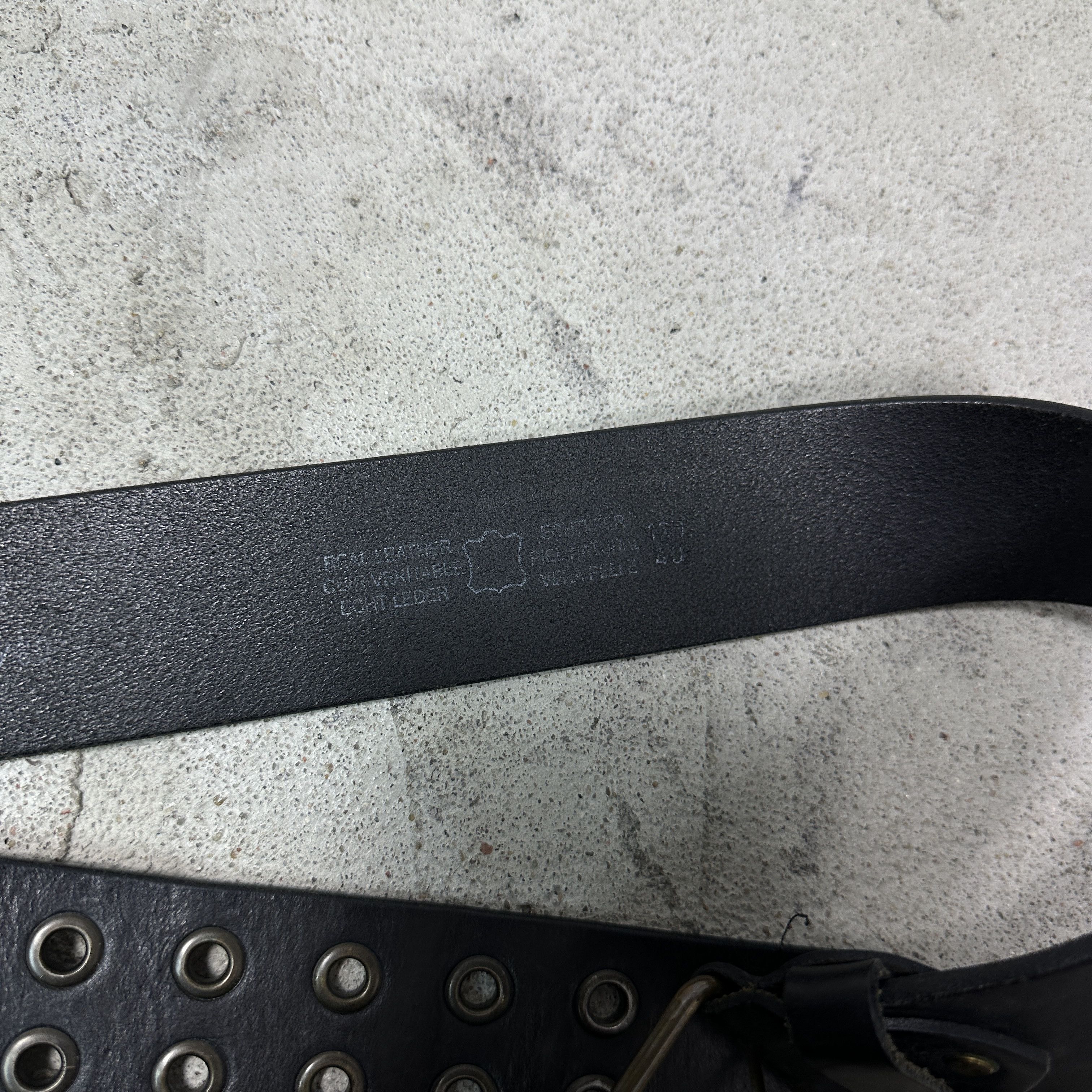 Vintage Vintage Avant Garde Grunge Leather Belt Y2K Size ONE SIZE - 3 Thumbnail