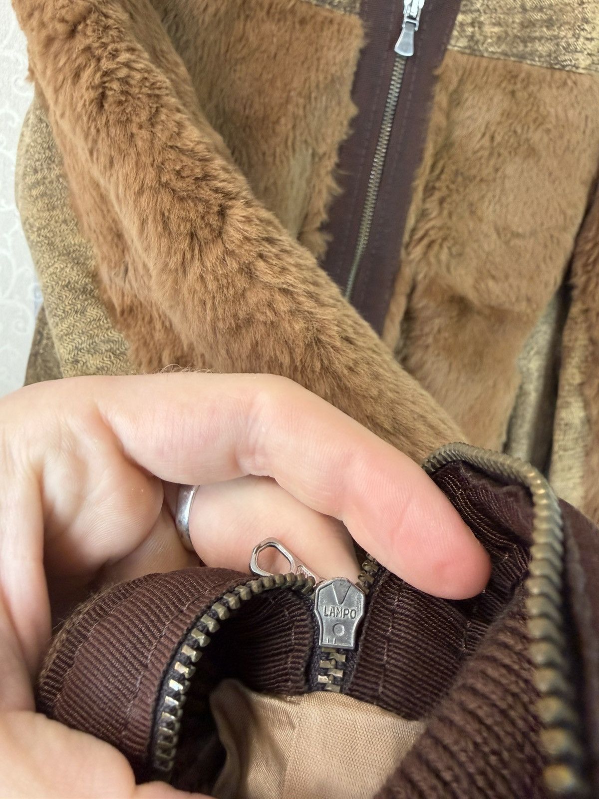 Versace Jeans Couture ARCHIVE Versace Jeans Couture Rabbit Fur Jacket ITTIERRE Size S / US 4 / IT 40 - 5 Thumbnail