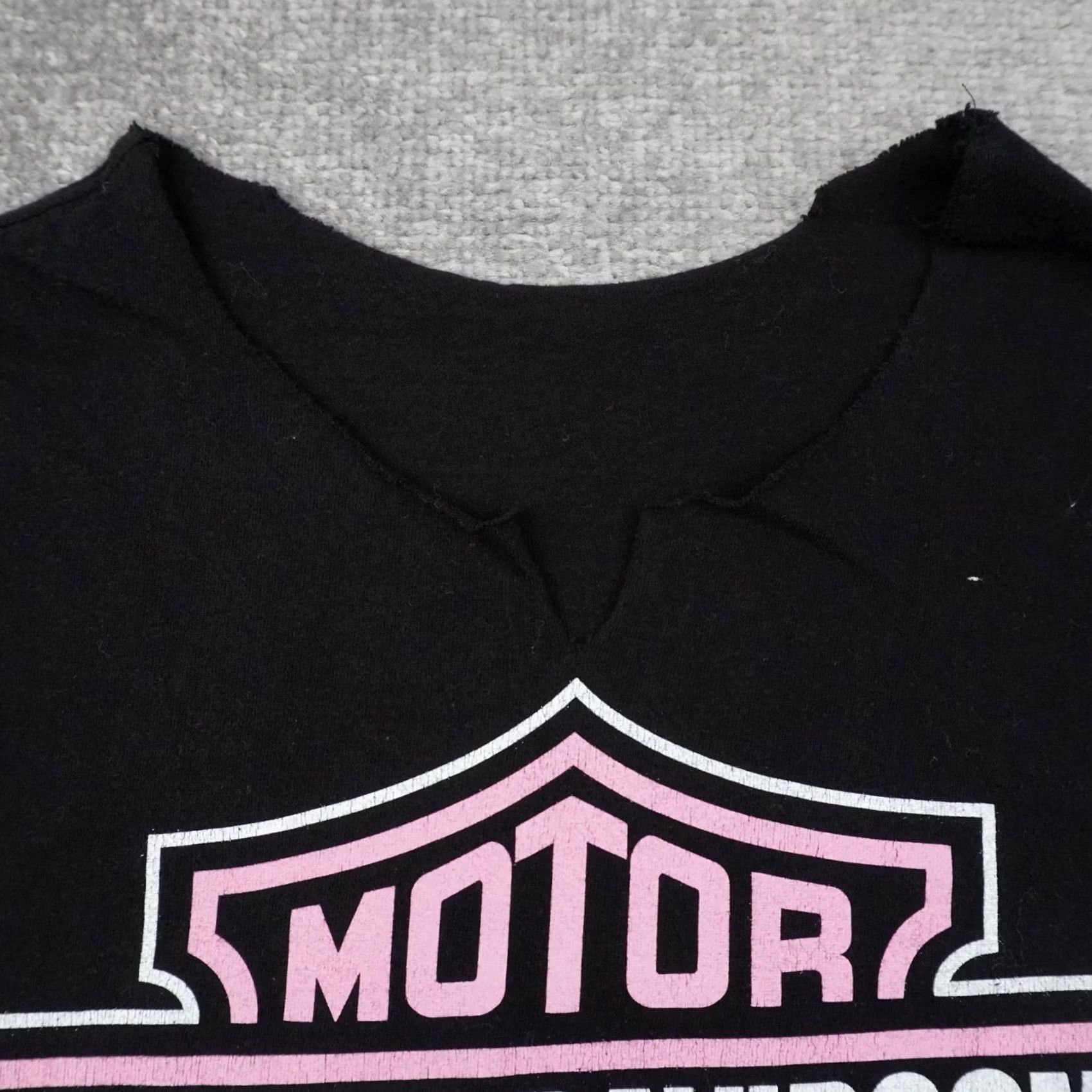 Harley Davidson Harley-Davidson T-Shirt Shirt Womens Medium Black Short Sleeve Pullover Round Neck Casual Basic Motorcycle 90s? Size M / US 6-8 / IT 42-44 - 5 Thumbnail