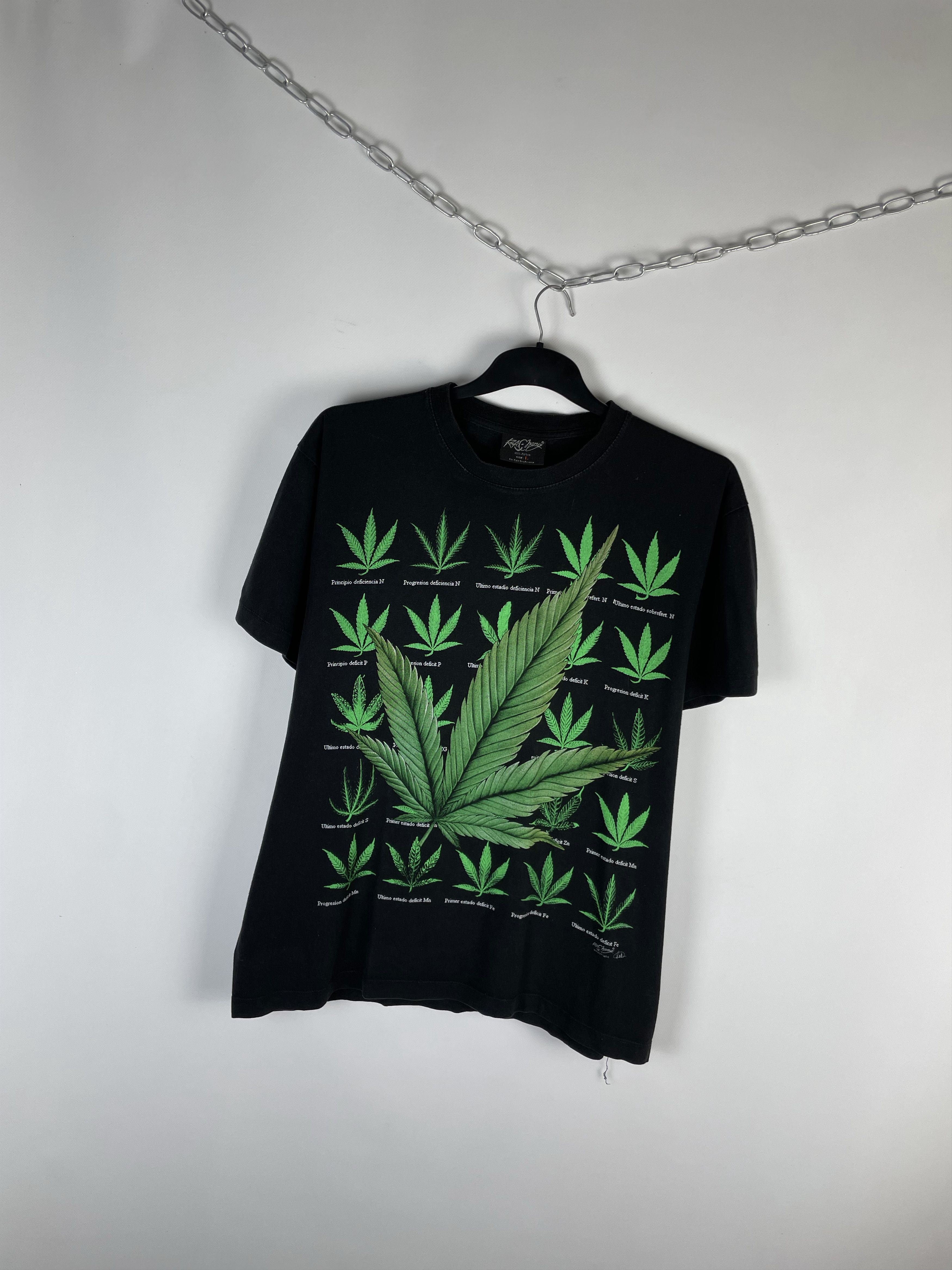 Vintage VINTAGE MARIJUANA TEE DISTRESSED Size US L / EU 52-54 / 3 - 2 Thumbnail