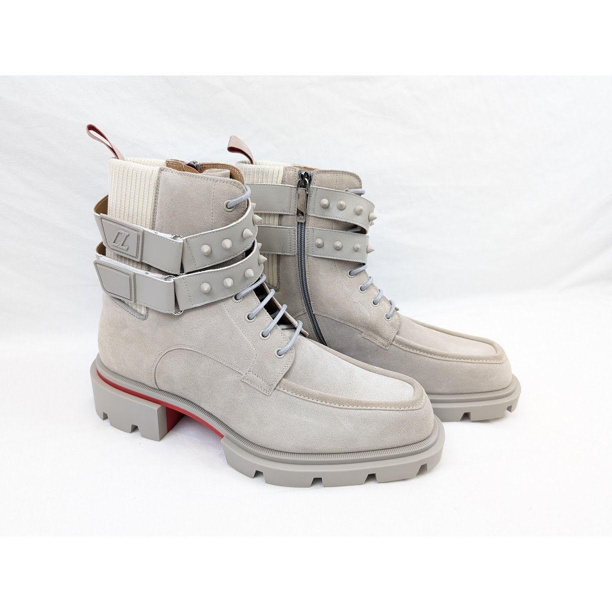 Christian Louboutin o1rshd1 Calf Our Fight Flat Boots in Goose Size US 10 / EU 43 - 16 Thumbnail