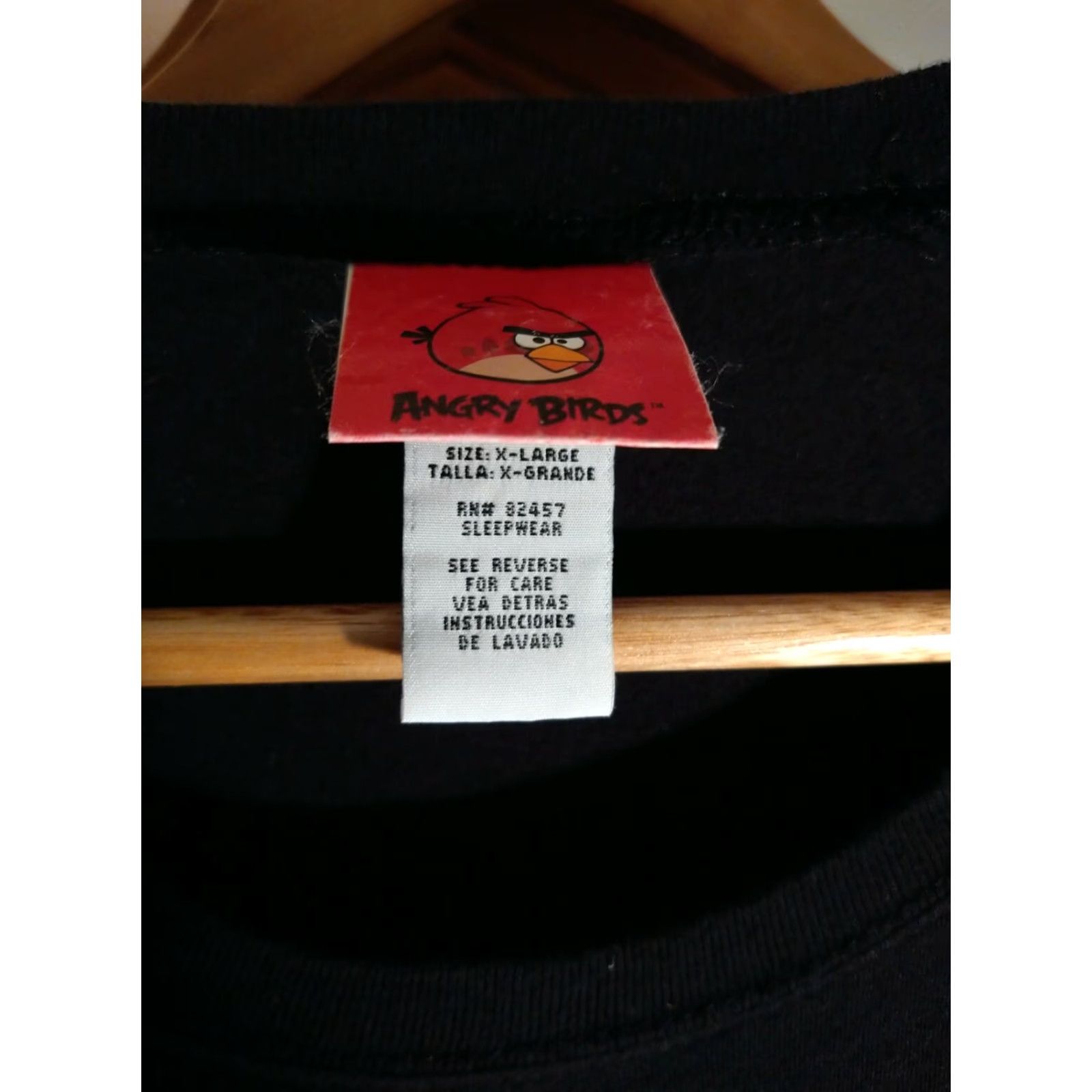Vintage VINTAGE Angry Birds T-shirt XL License Branded Tag Men Black 100% Cotton Size US XL / EU 56 / 4 - 2 Thumbnail